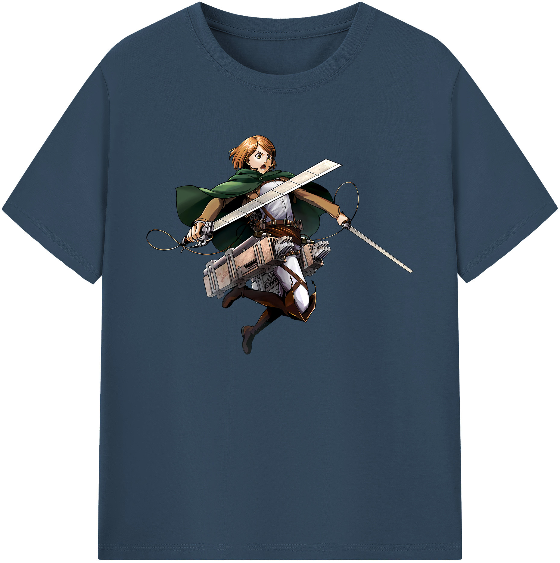 （画像用） 進撃の巨人 ペトラ·ラル Attack on Titan Petra Rall 綿100％ メンズ半袖Tシャツ｜肌触りやわらか＆通気性