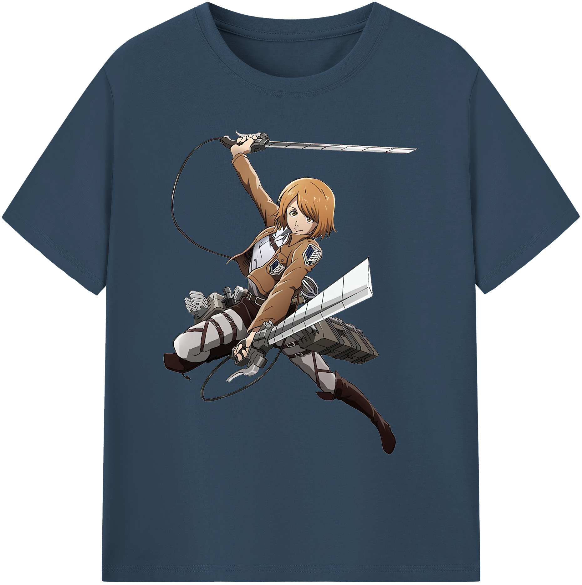 （画像用） 進撃の巨人 ペトラ·ラル Attack on Titan Petra Rall 綿100％ メンズ半袖Tシャツ｜肌触りやわらか＆通気性