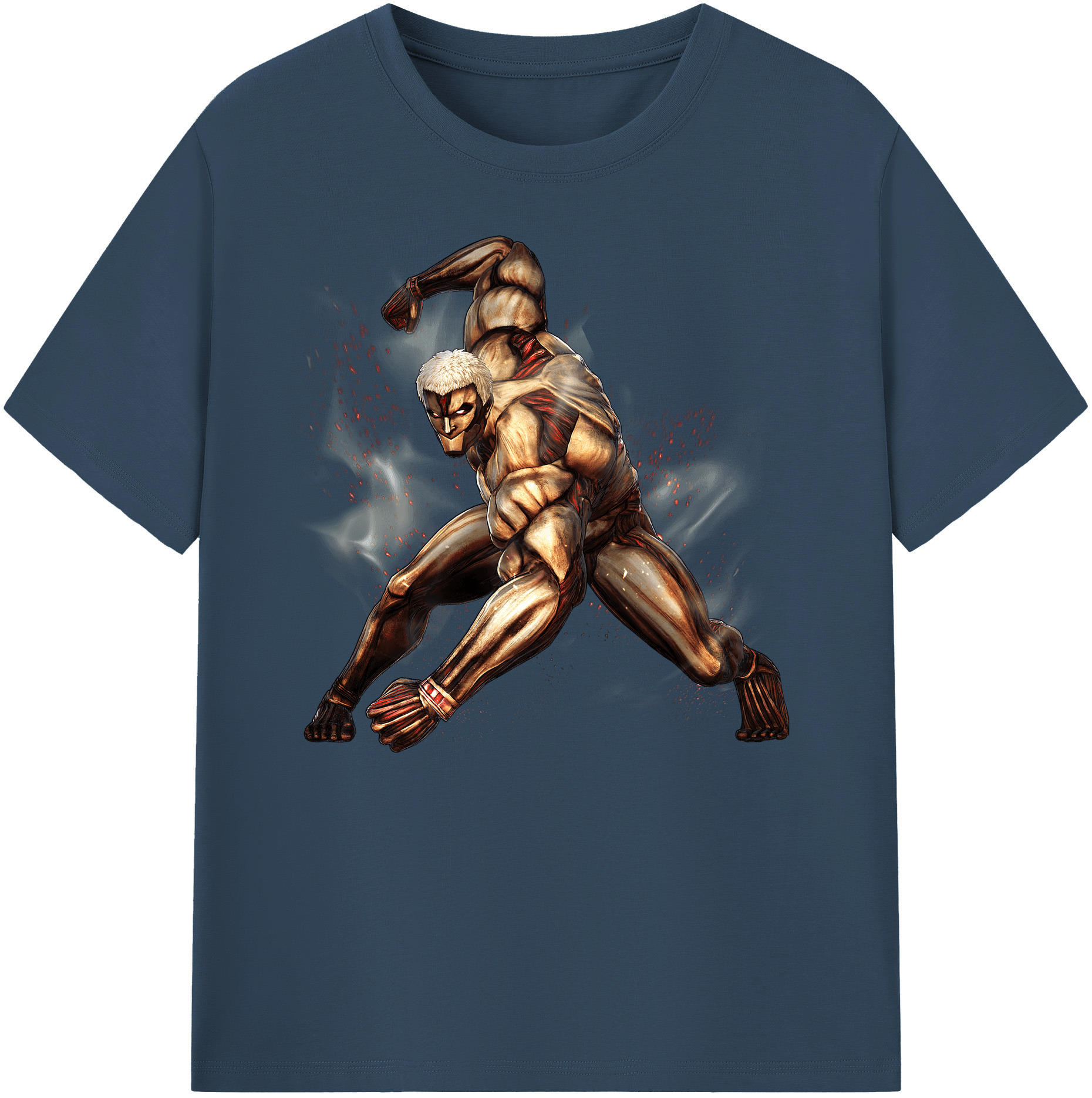 （画像用） 進撃の巨人 Attack on Titan 綿100％ メンズ半袖Tシャツ｜肌触りやわらか＆通気性