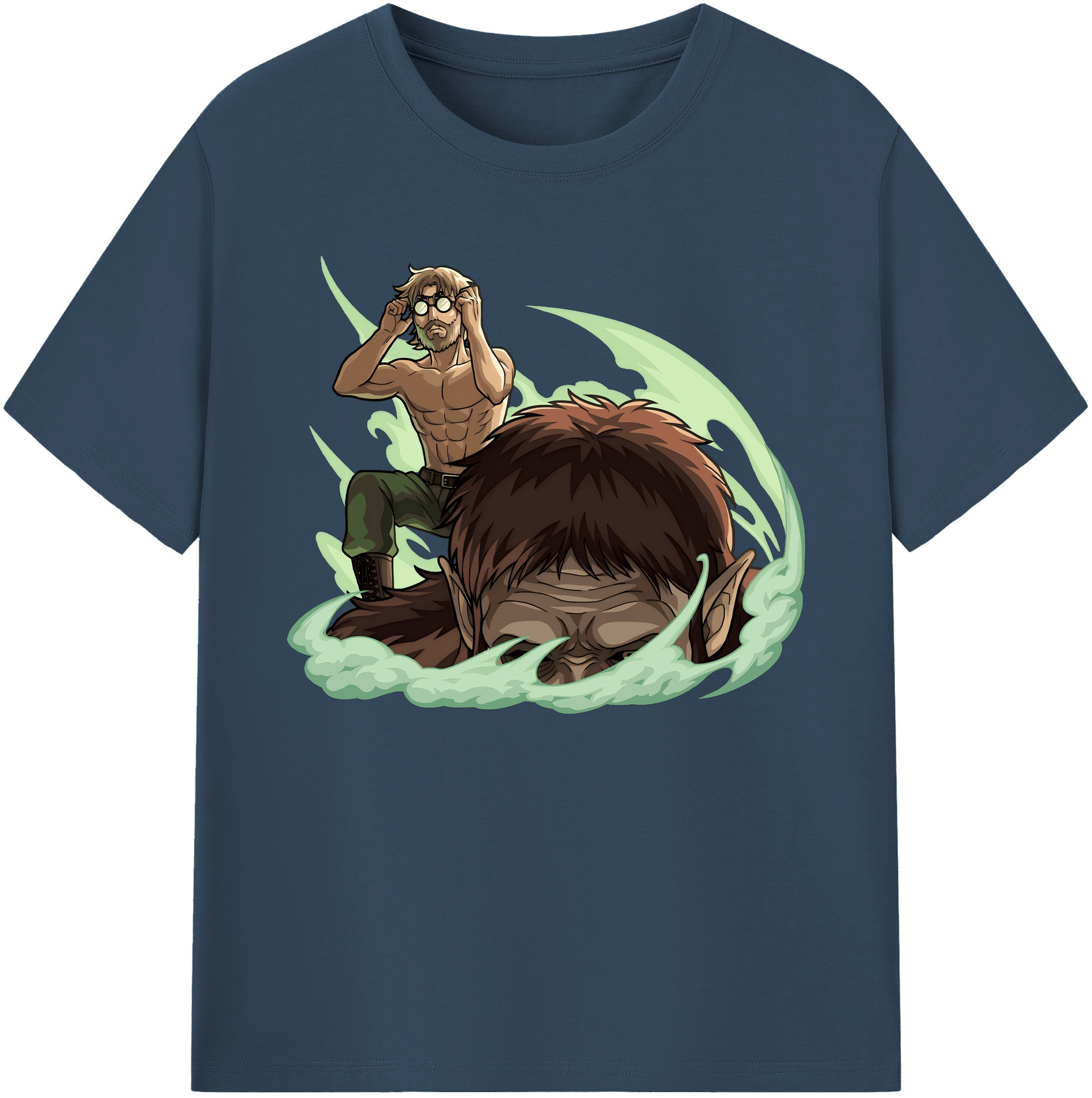 （画像用） 進撃の巨人 Attack on Titan 綿100％ メンズ半袖Tシャツ｜肌触りやわらか＆通気性