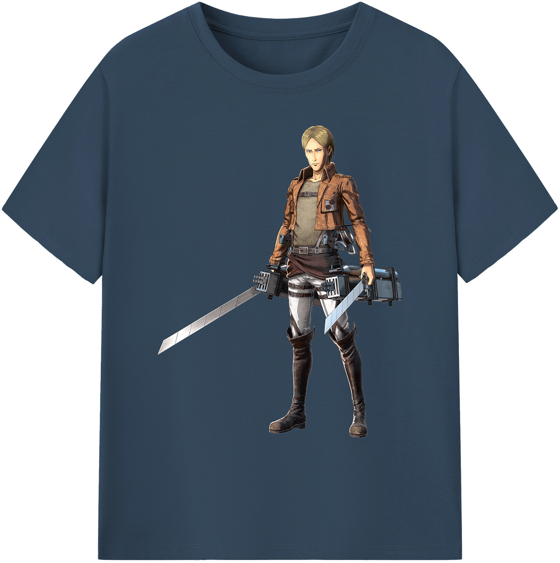 （画像用） 進撃の巨人 Attack on Titan 綿100％ メンズ半袖Tシャツ｜肌触りやわらか＆通気性