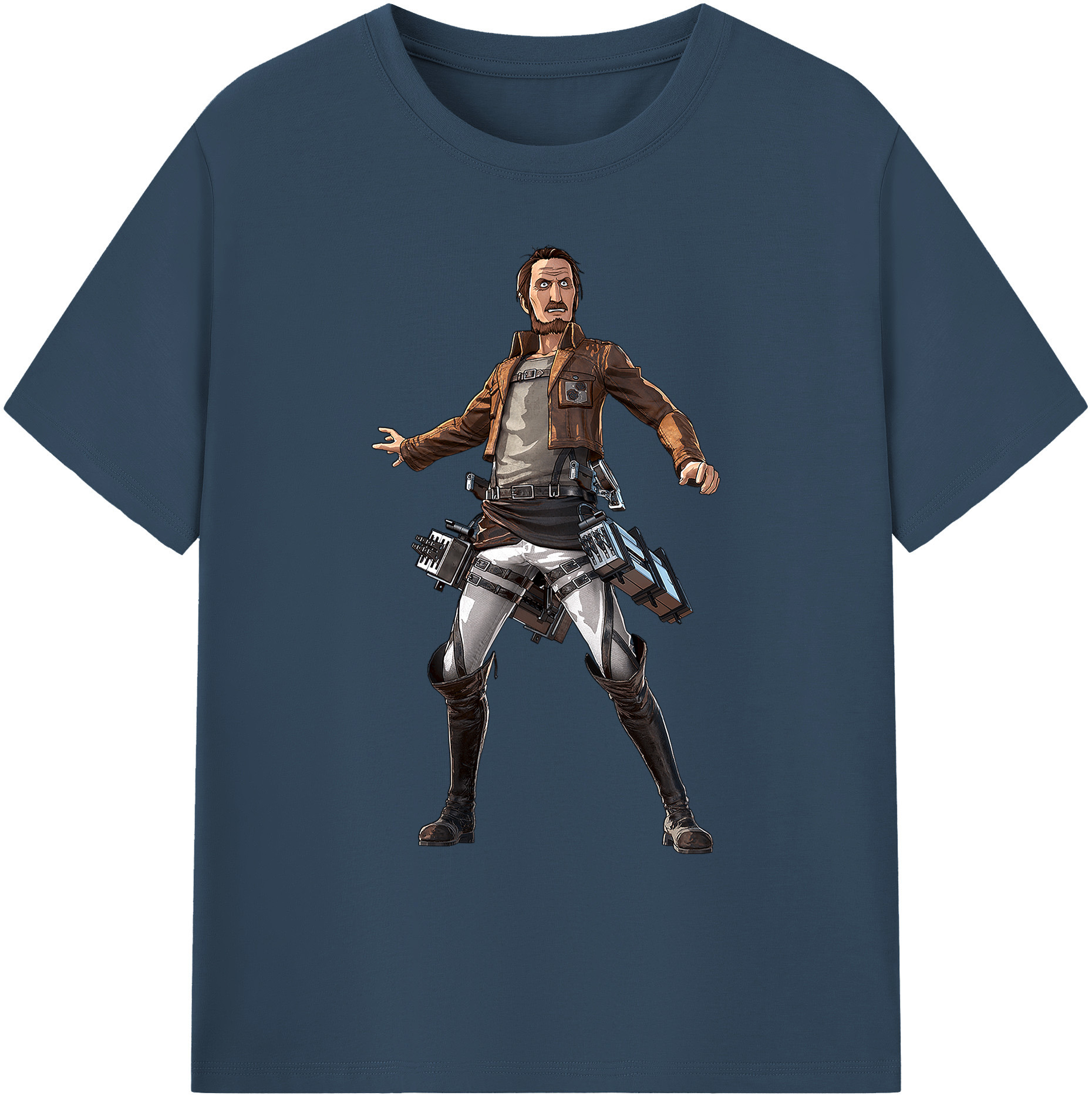 （画像用） 進撃の巨人 Attack on Titan 綿100％ メンズ半袖Tシャツ｜肌触りやわらか＆通気性