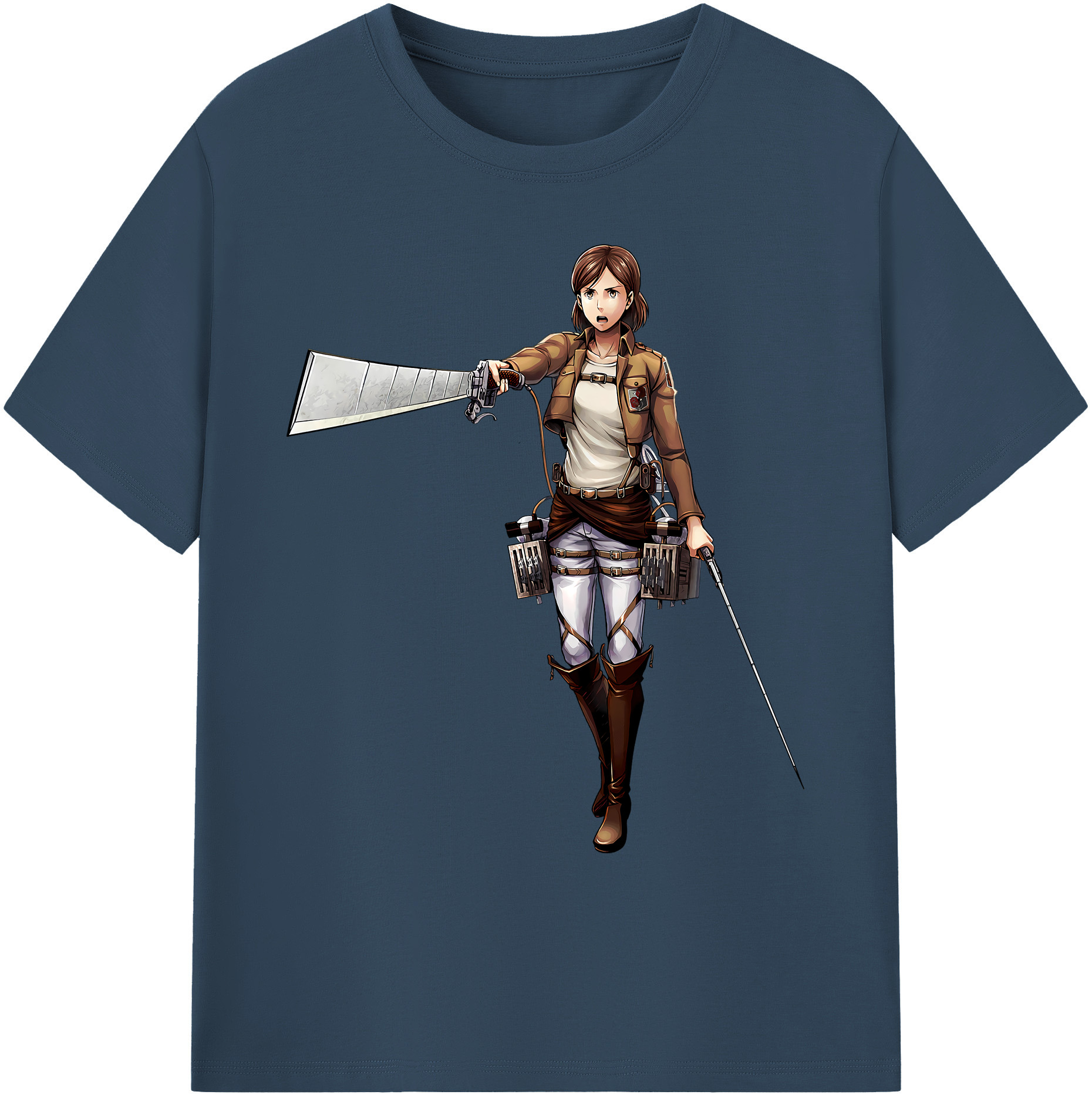 （画像用） 進撃の巨人 Attack on Titan 綿100％ メンズ半袖Tシャツ｜肌触りやわらか＆通気性