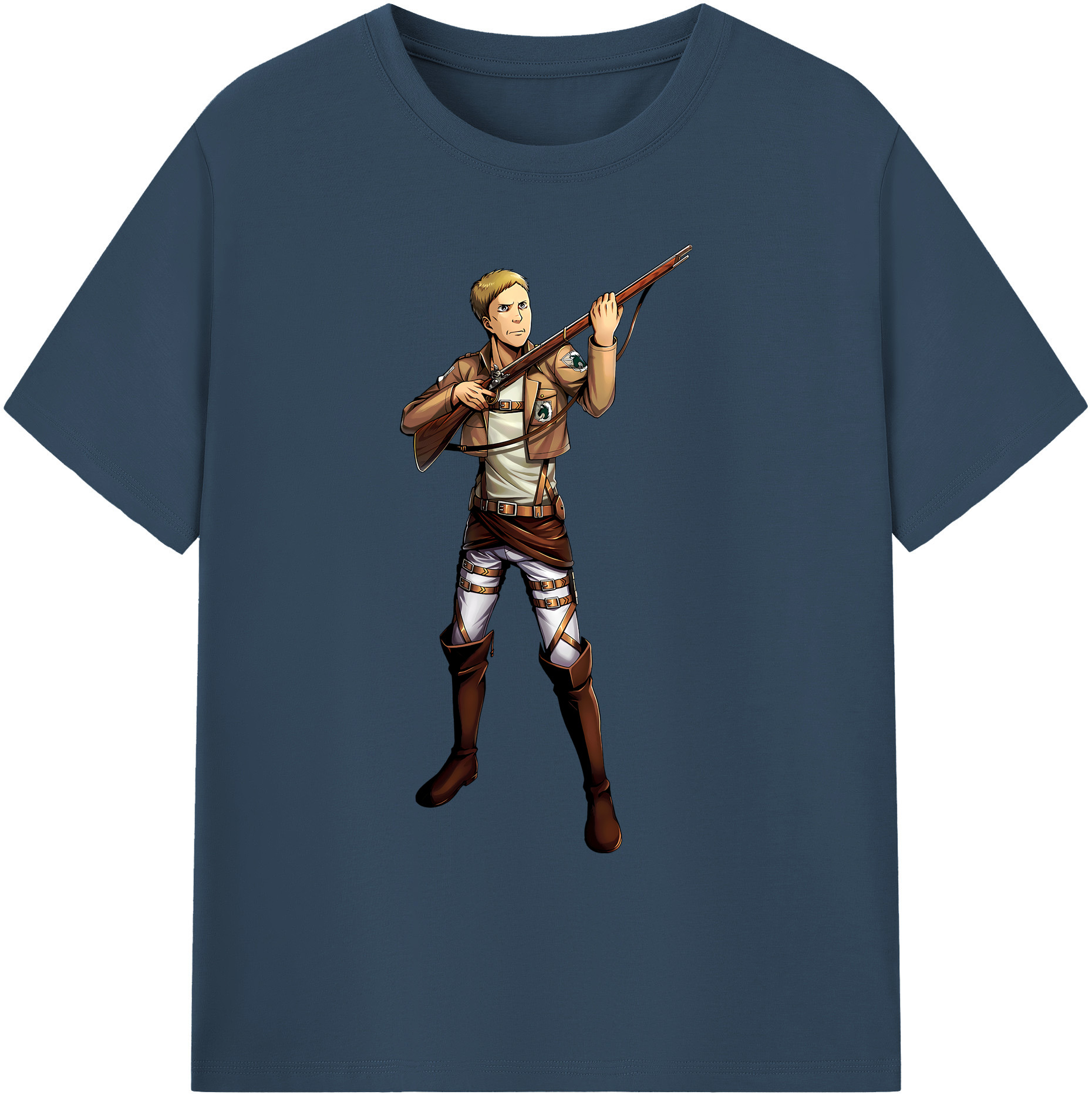 （画像用） 進撃の巨人 Attack on Titan 綿100％ メンズ半袖Tシャツ｜肌触りやわらか＆通気性
