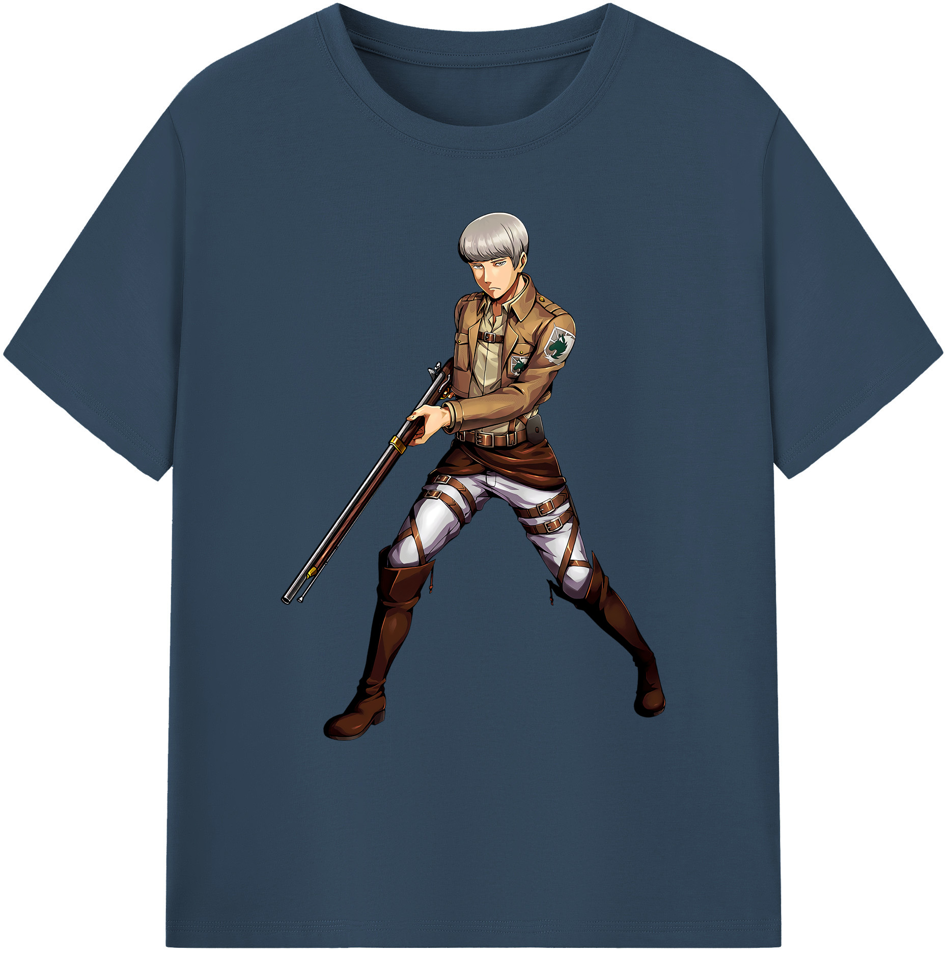 （画像用） 進撃の巨人 Attack on Titan 綿100％ メンズ半袖Tシャツ｜肌触りやわらか＆通気性