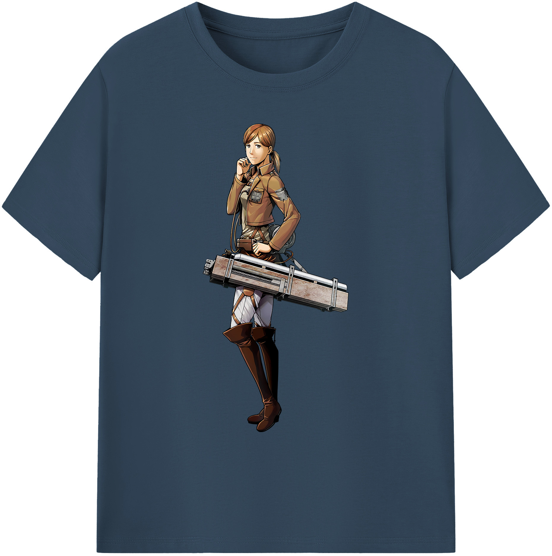 （画像用） 進撃の巨人 Attack on Titan 綿100％ メンズ半袖Tシャツ｜肌触りやわらか＆通気性