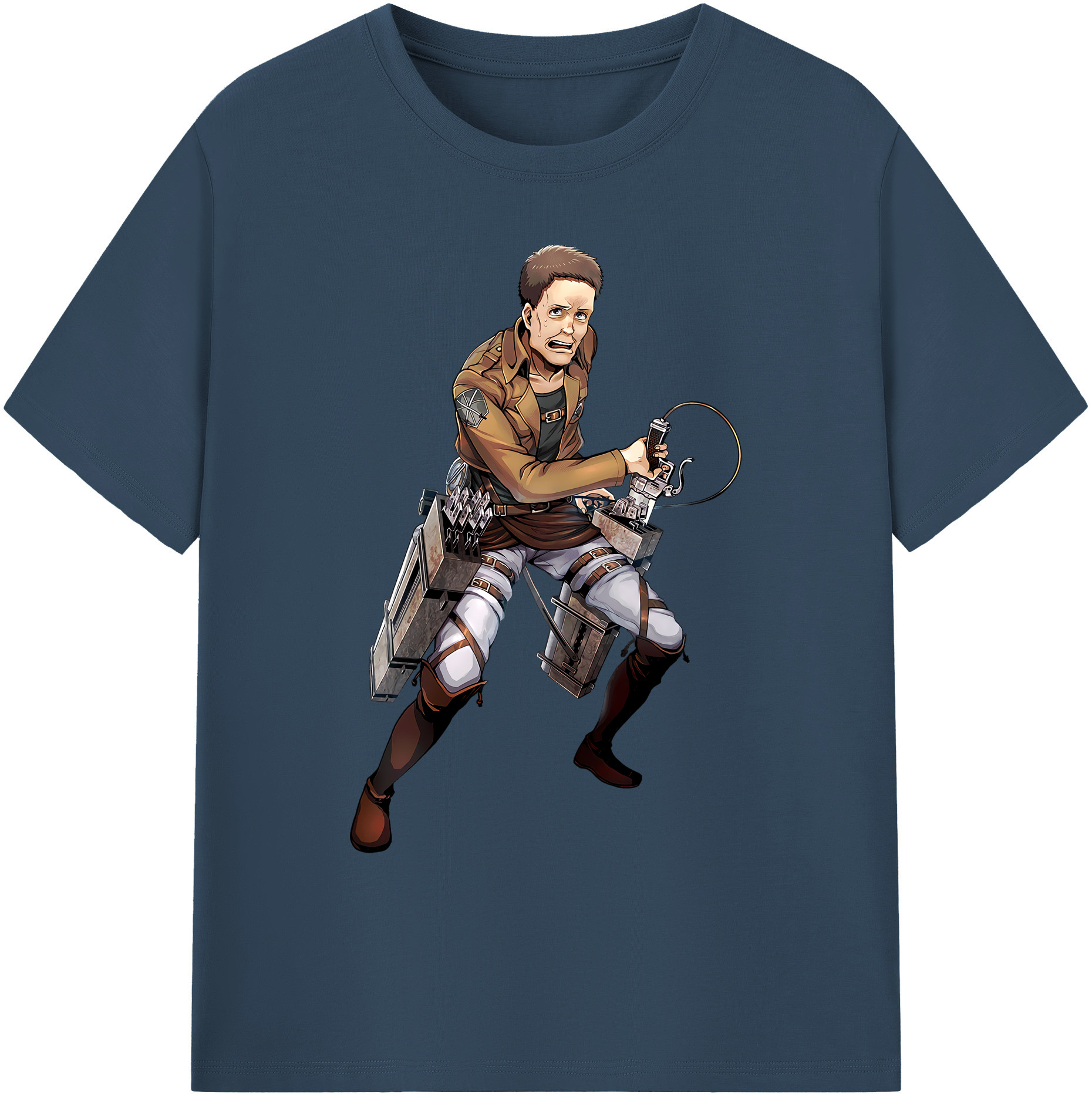 （画像用） 進撃の巨人 Attack on Titan 綿100％ メンズ半袖Tシャツ｜肌触りやわらか＆通気性