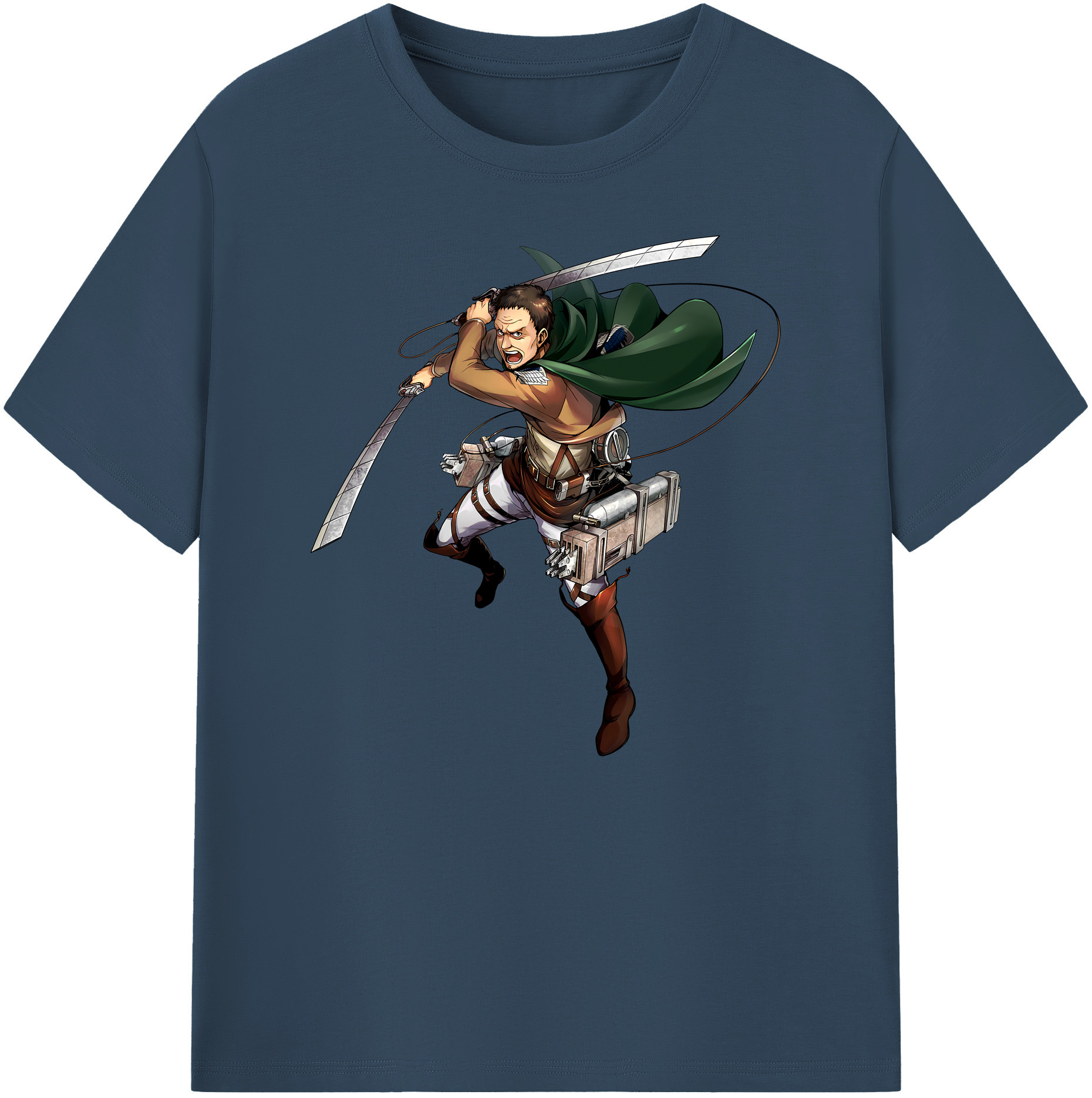 （画像用） 進撃の巨人 Attack on Titan 綿100％ メンズ半袖Tシャツ｜肌触りやわらか＆通気性