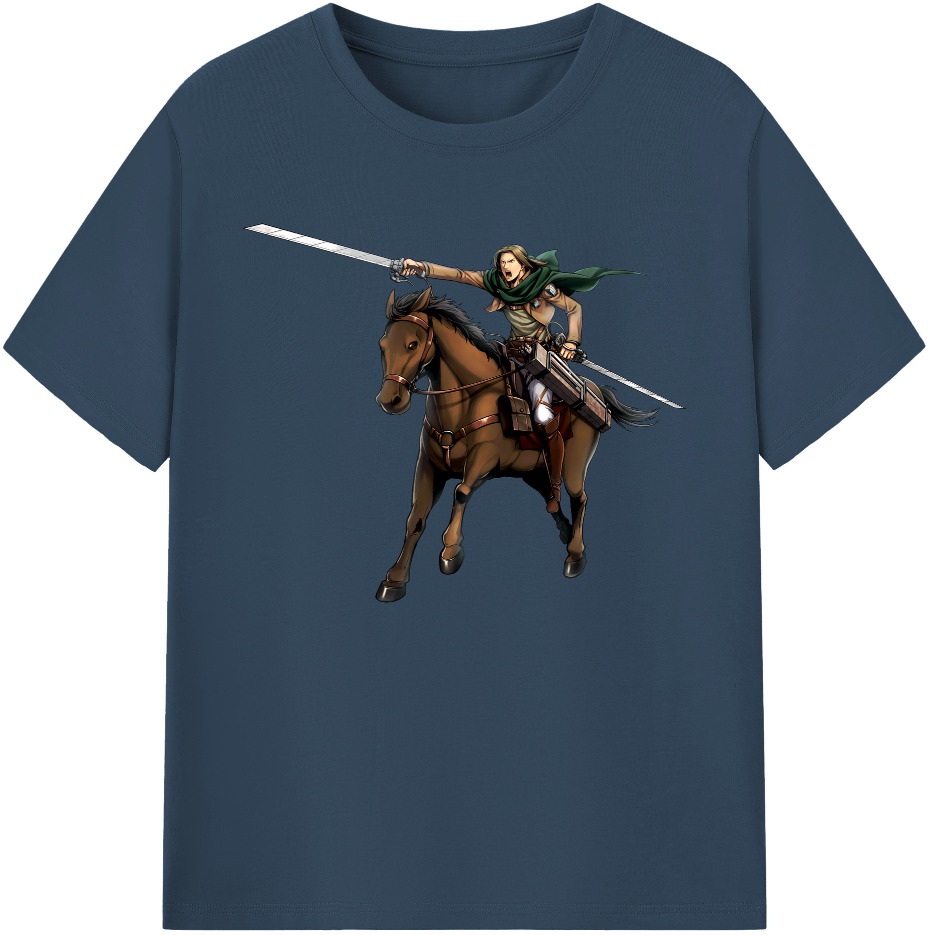 （画像用） 進撃の巨人 Attack on Titan 綿100％ メンズ半袖Tシャツ｜肌触りやわらか＆通気性