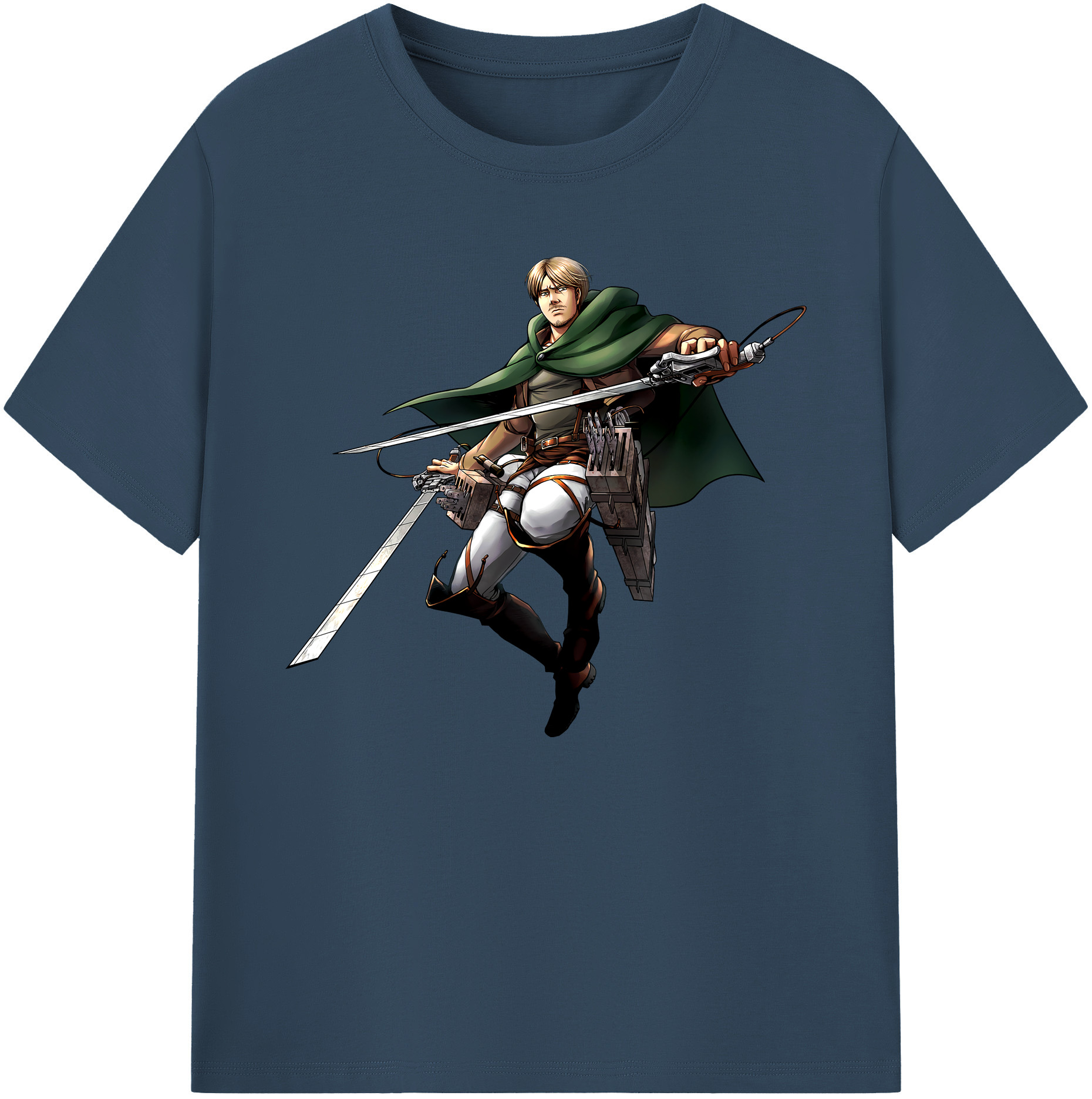 （画像用） 進撃の巨人 Attack on Titan 綿100％ メンズ半袖Tシャツ｜肌触りやわらか＆通気性