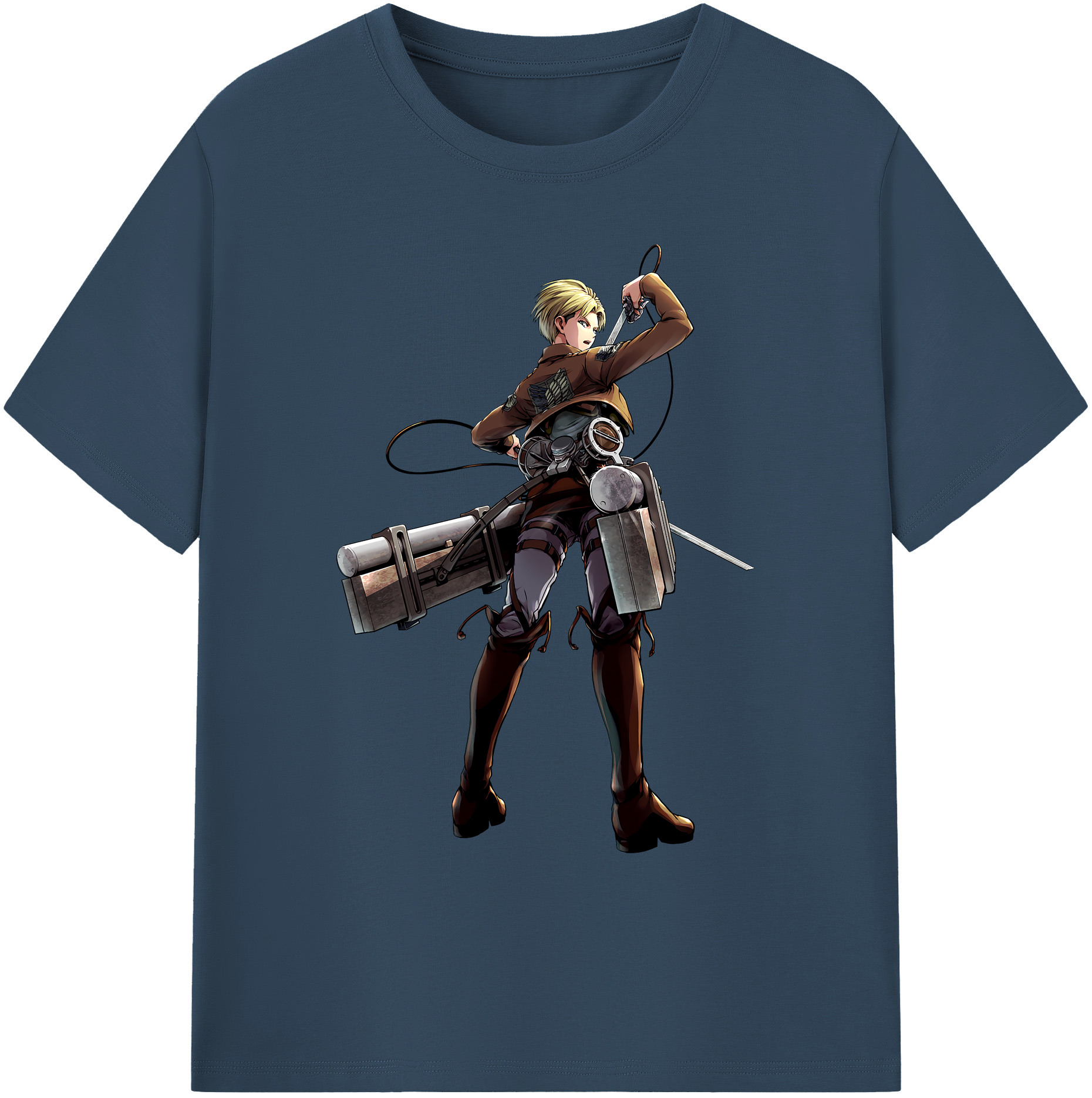 （画像用） 進撃の巨人 Attack on Titan 綿100％ メンズ半袖Tシャツ｜肌触りやわらか＆通気性