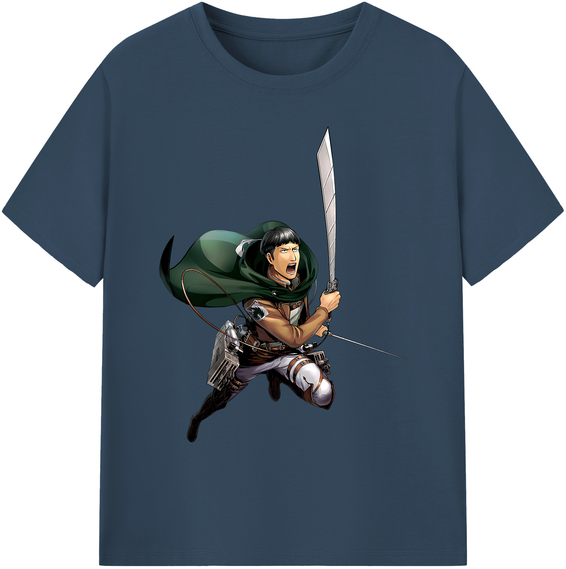 （画像用） 進撃の巨人 Attack on Titan 綿100％ メンズ半袖Tシャツ｜肌触りやわらか＆通気性