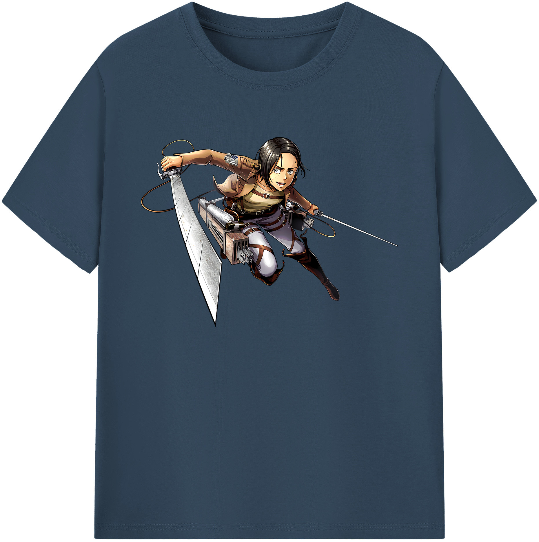 （画像用） 進撃の巨人 Attack on Titan 綿100％ メンズ半袖Tシャツ｜肌触りやわらか＆通気性