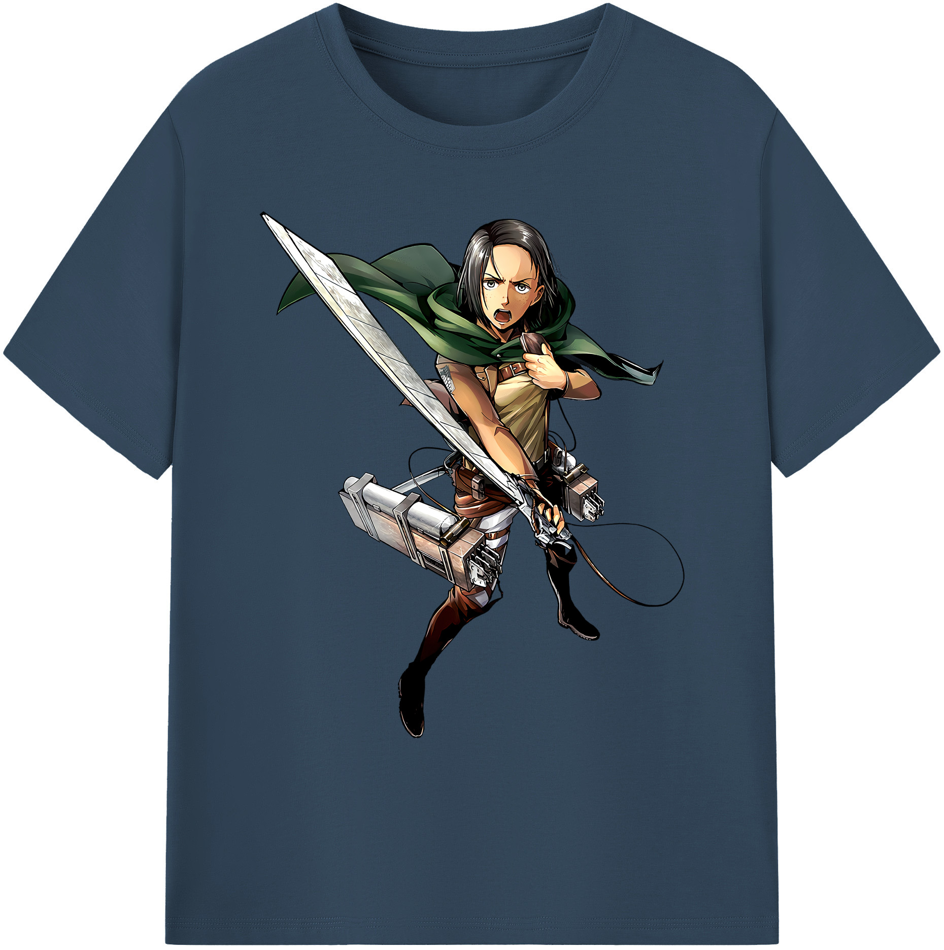 （画像用） 進撃の巨人 Attack on Titan 綿100％ メンズ半袖Tシャツ｜肌触りやわらか＆通気性