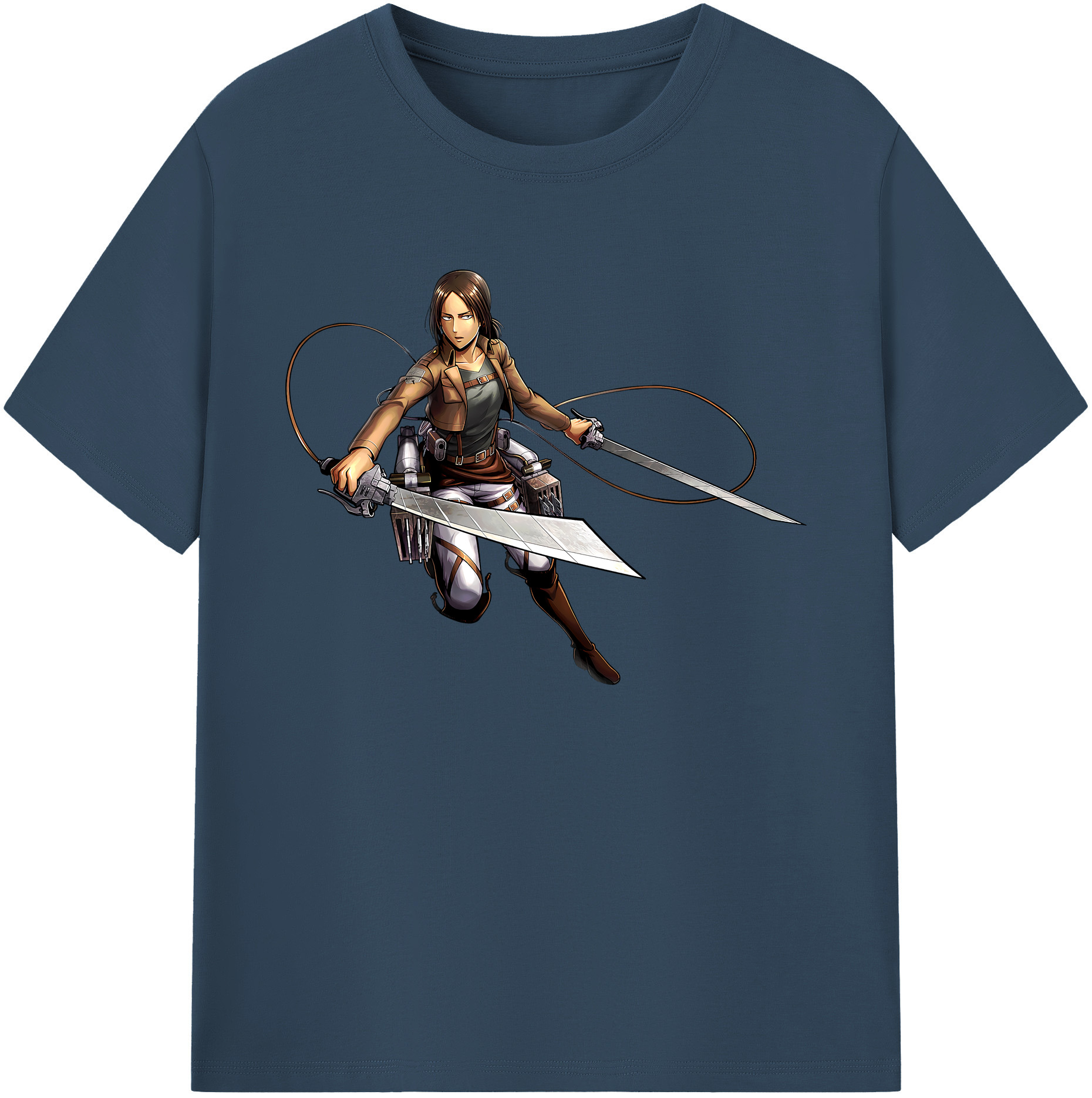 （画像用） 進撃の巨人 Attack on Titan 綿100％ メンズ半袖Tシャツ｜肌触りやわらか＆通気性