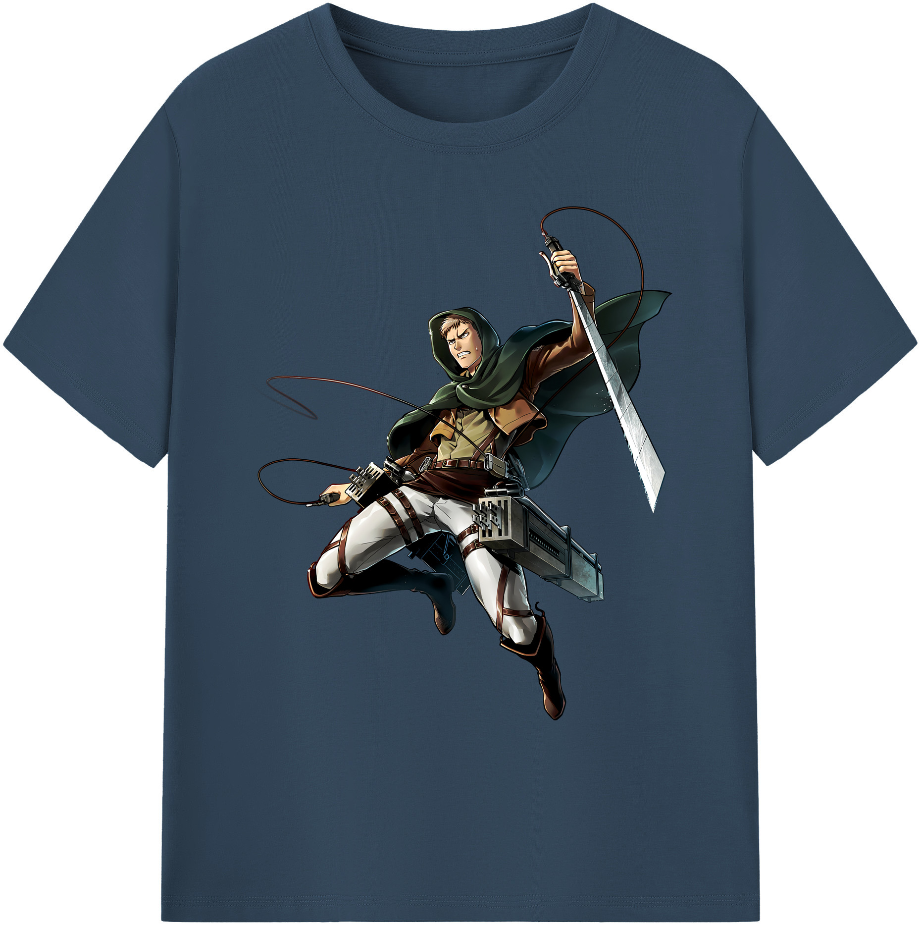 （画像用） 進撃の巨人 Attack on Titan 綿100％ メンズ半袖Tシャツ｜肌触りやわらか＆通気性