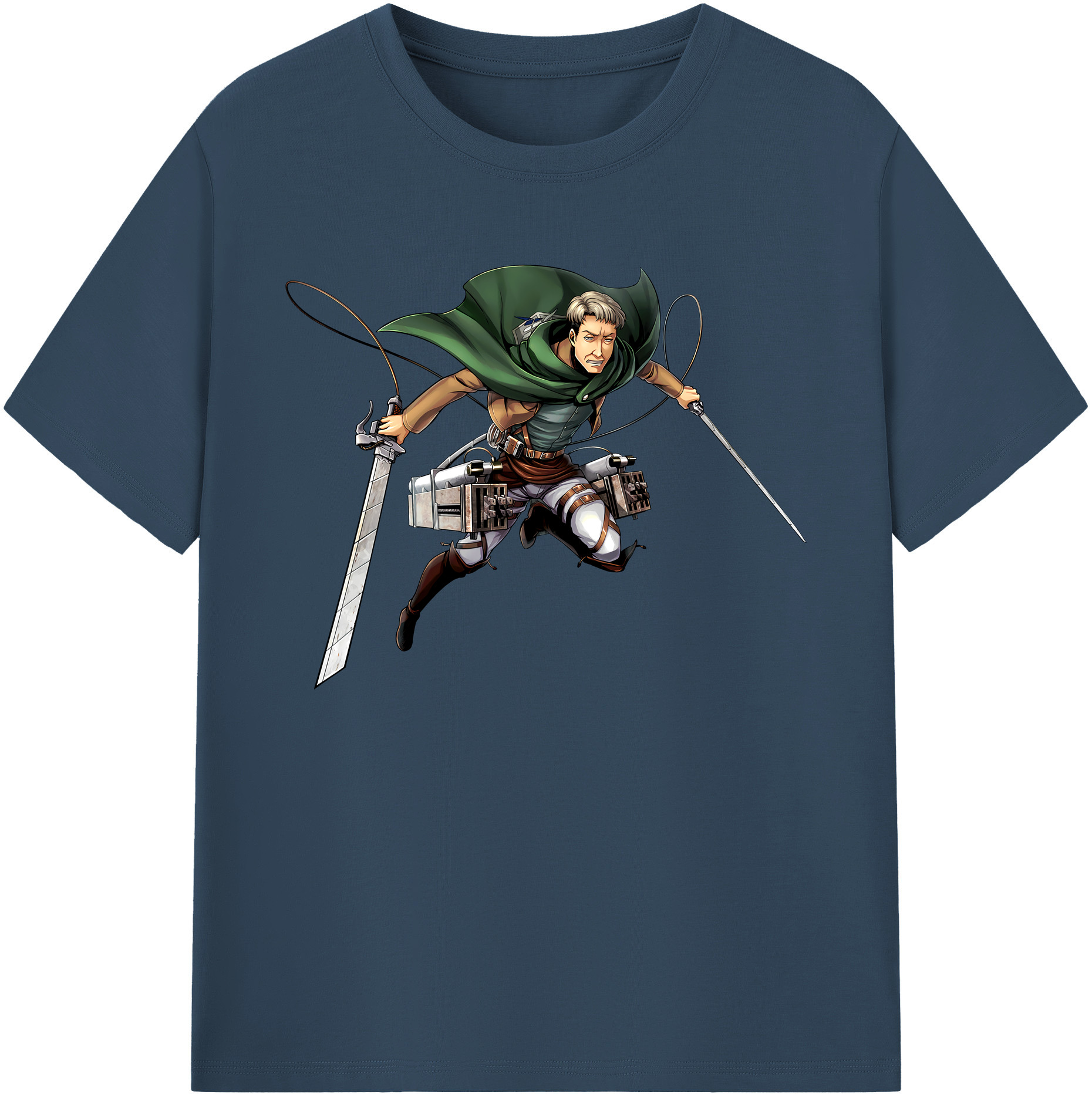 （画像用） 進撃の巨人 Attack on Titan 綿100％ メンズ半袖Tシャツ｜肌触りやわらか＆通気性