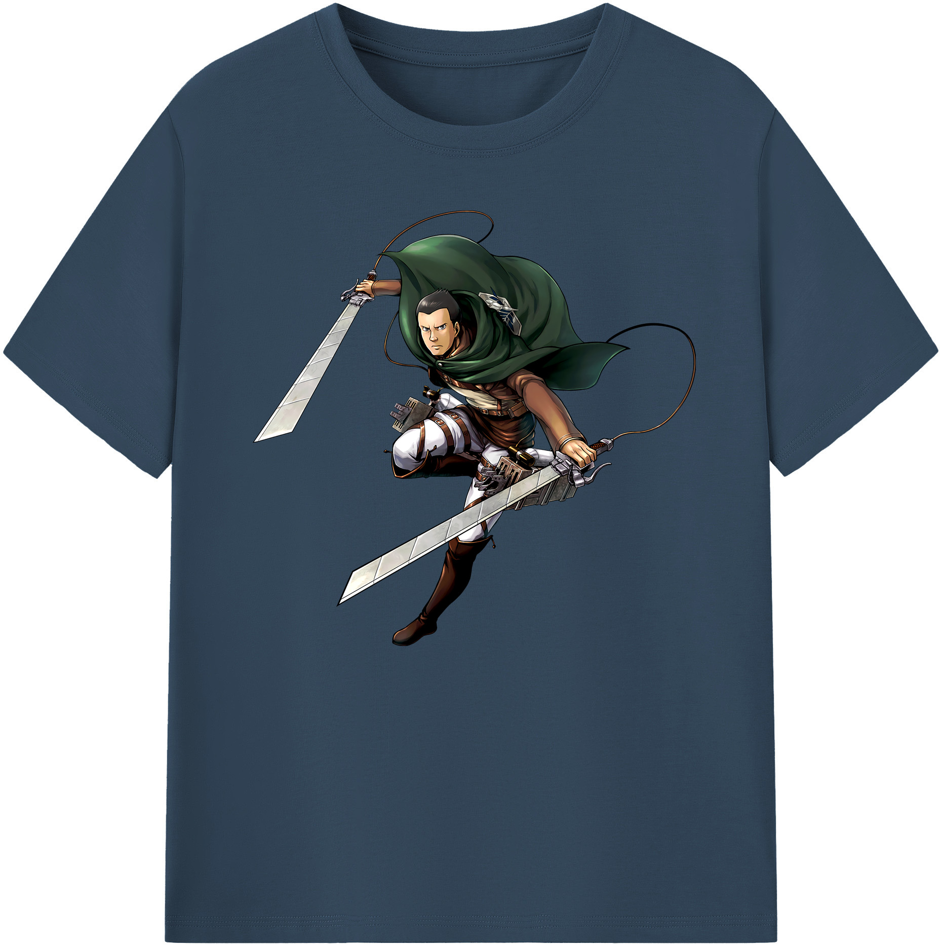 （画像用） 進撃の巨人 Attack on Titan 綿100％ メンズ半袖Tシャツ｜肌触りやわらか＆通気性