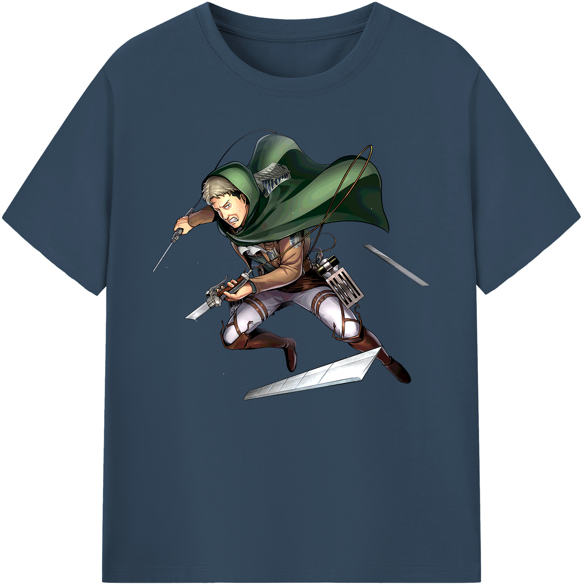 （画像用） 進撃の巨人 Attack on Titan 綿100％ メンズ半袖Tシャツ｜肌触りやわらか＆通気性