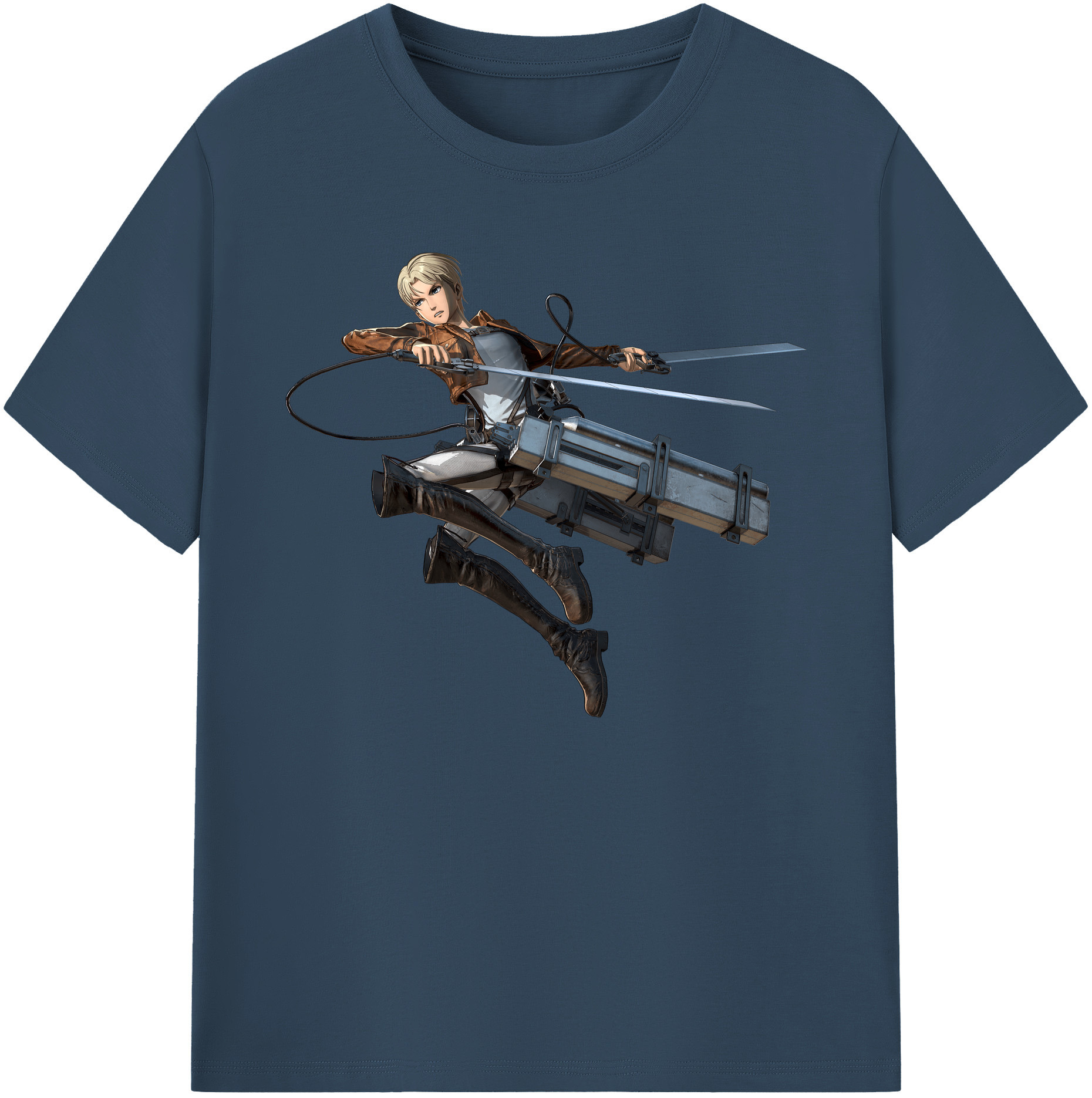 （画像用） 進撃の巨人 Attack on Titan 綿100％ メンズ半袖Tシャツ｜肌触りやわらか＆通気性