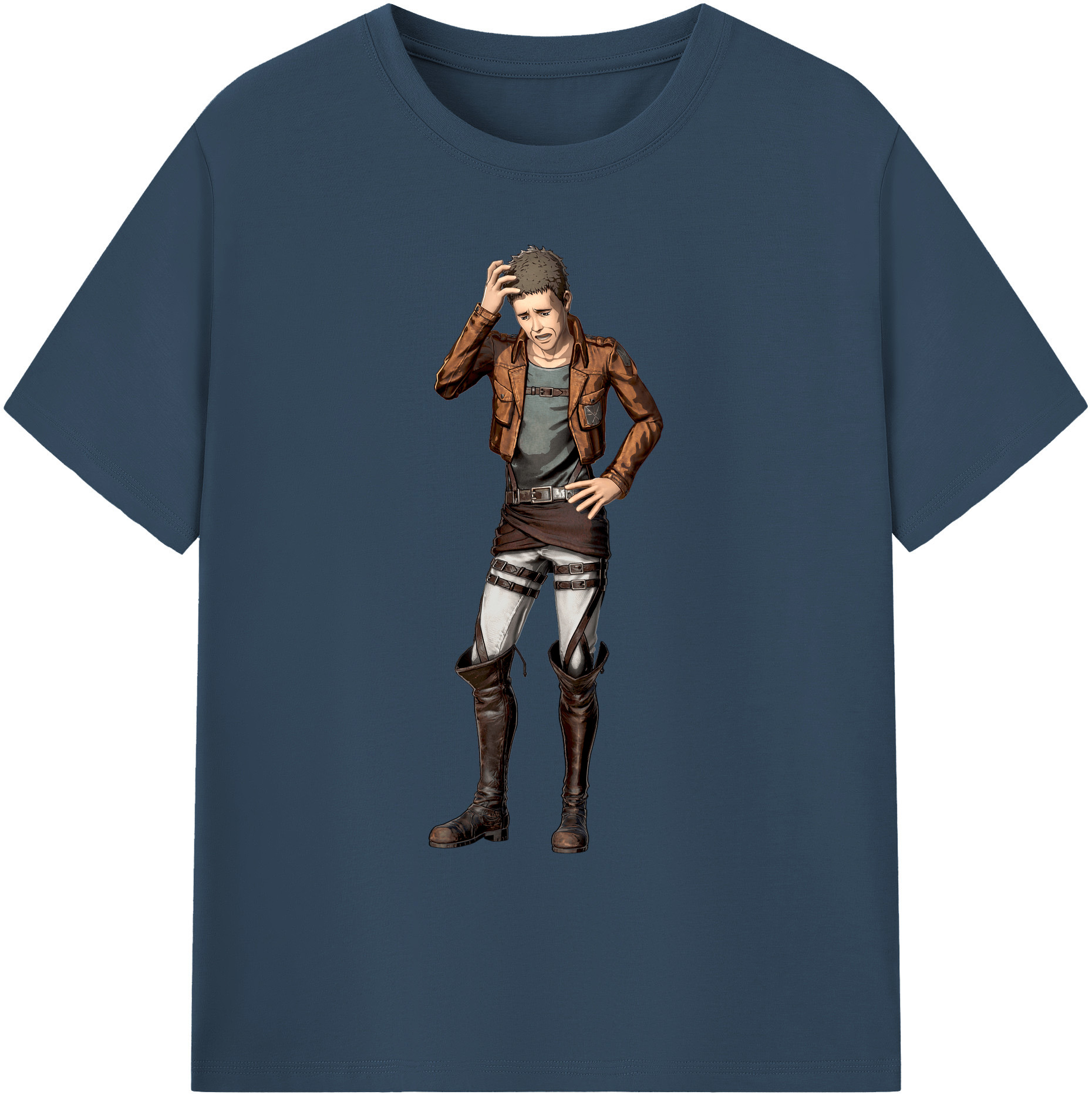 （画像用） 進撃の巨人 Attack on Titan 綿100％ メンズ半袖Tシャツ｜肌触りやわらか＆通気性