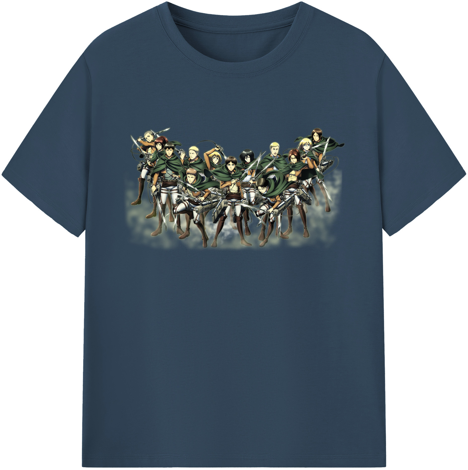 （画像用） 進撃の巨人 Attack on Titan 綿100％ メンズ半袖Tシャツ｜肌触りやわらか＆通気性