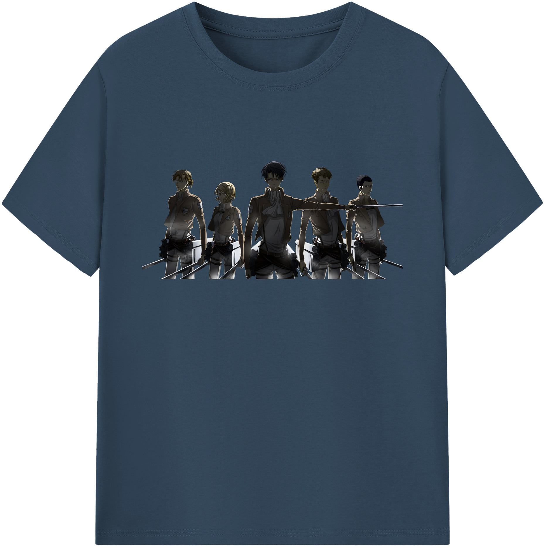 （画像用） 進撃の巨人 Attack on Titan 綿100％ メンズ半袖Tシャツ｜肌触りやわらか＆通気性