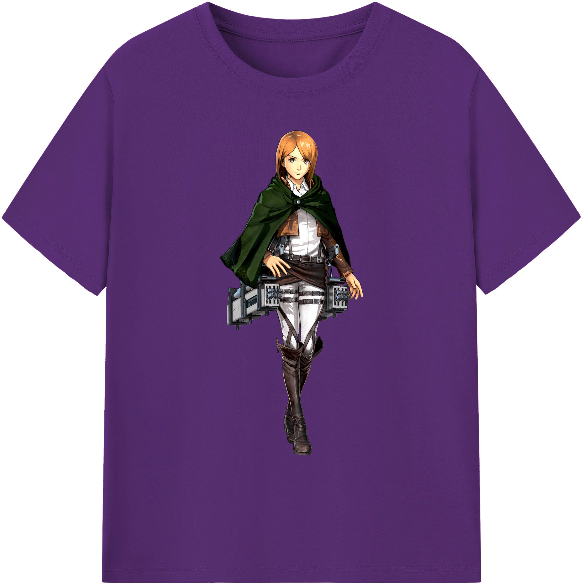 （画像用） 進撃の巨人 ペトラ·ラル Attack on Titan Petra Rall 綿100％ メンズ半袖Tシャツ｜肌触りやわらか＆通気性