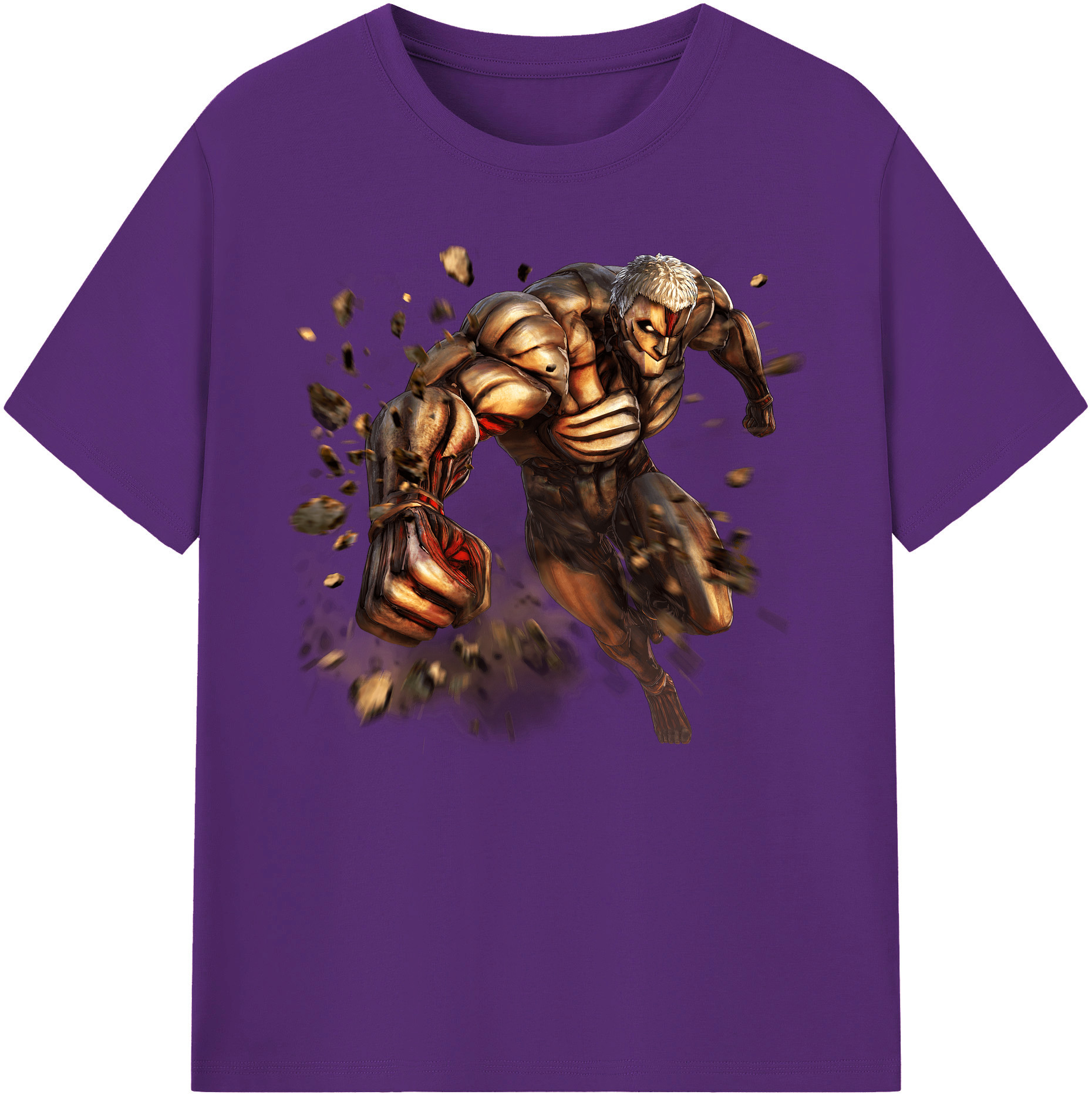 （画像用） 進撃の巨人 Attack on Titan 綿100％ メンズ半袖Tシャツ｜肌触りやわらか＆通気性