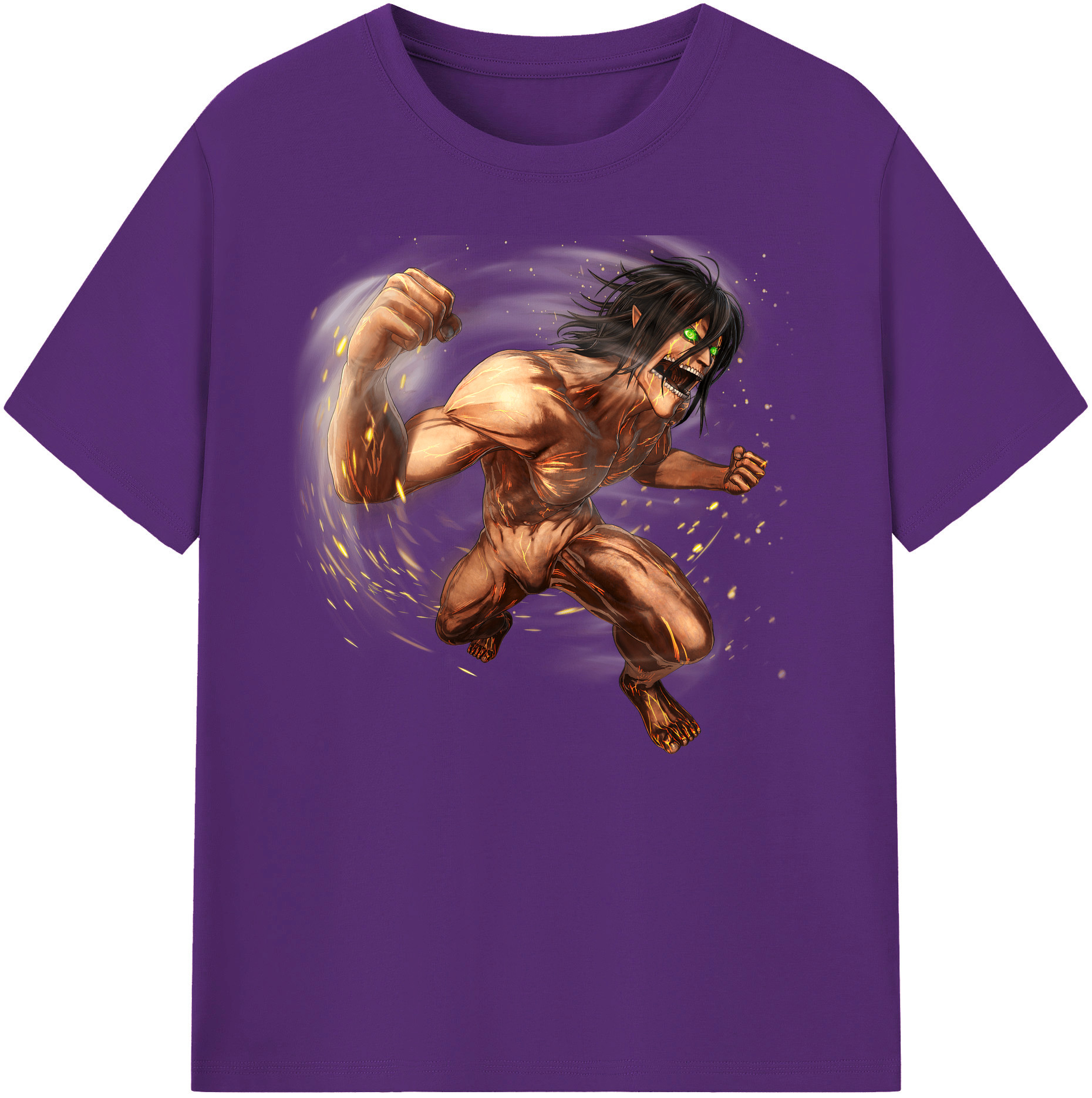 （画像用） 進撃の巨人 Attack on Titan 綿100％ メンズ半袖Tシャツ｜肌触りやわらか＆通気性
