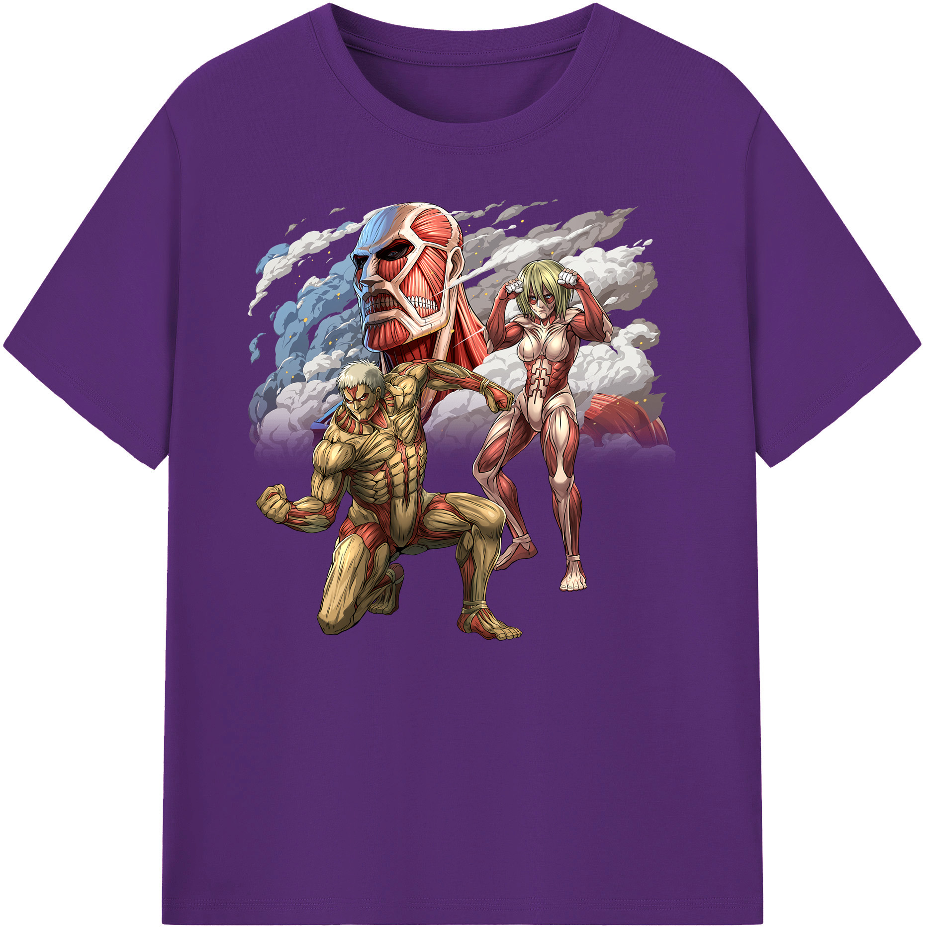 （画像用） 進撃の巨人 Attack on Titan 綿100％ メンズ半袖Tシャツ｜肌触りやわらか＆通気性