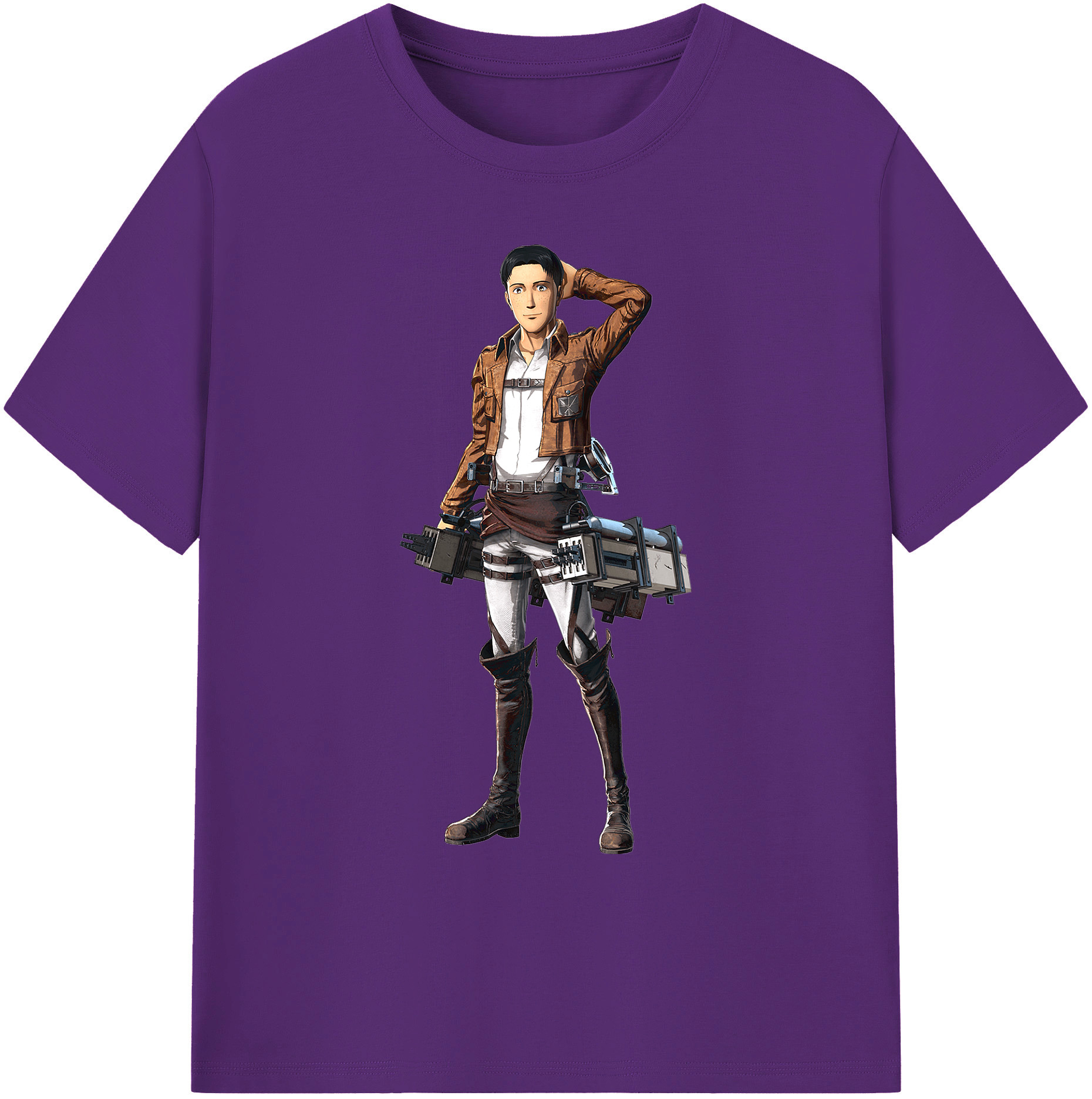 （画像用） 進撃の巨人 Attack on Titan 綿100％ メンズ半袖Tシャツ｜肌触りやわらか＆通気性