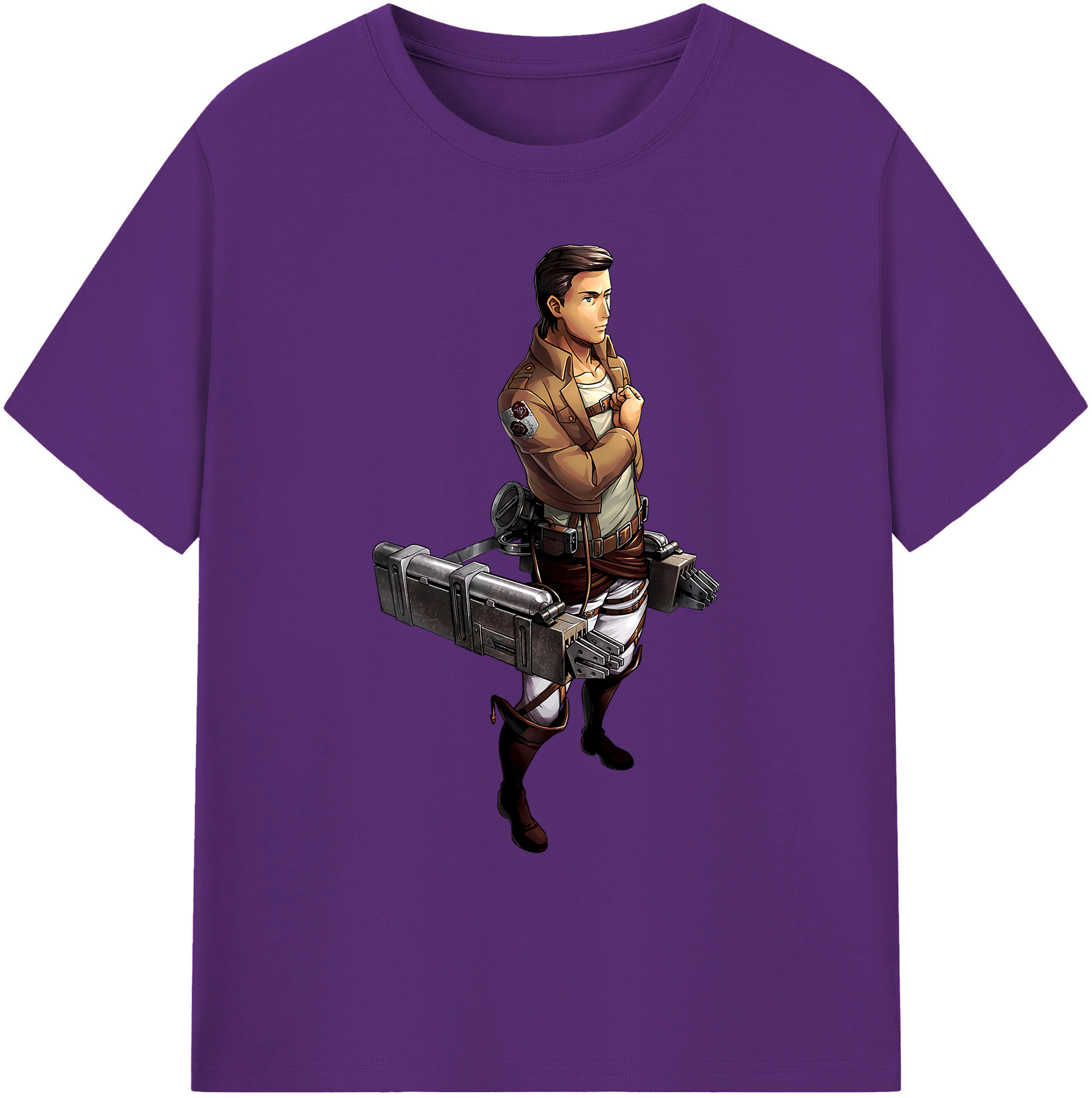 （画像用） 進撃の巨人 Attack on Titan 綿100％ メンズ半袖Tシャツ｜肌触りやわらか＆通気性