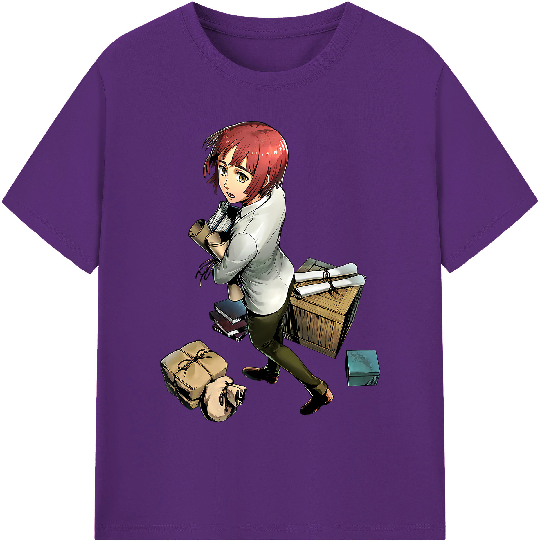 （画像用） 進撃の巨人 Attack on Titan 綿100％ メンズ半袖Tシャツ｜肌触りやわらか＆通気性