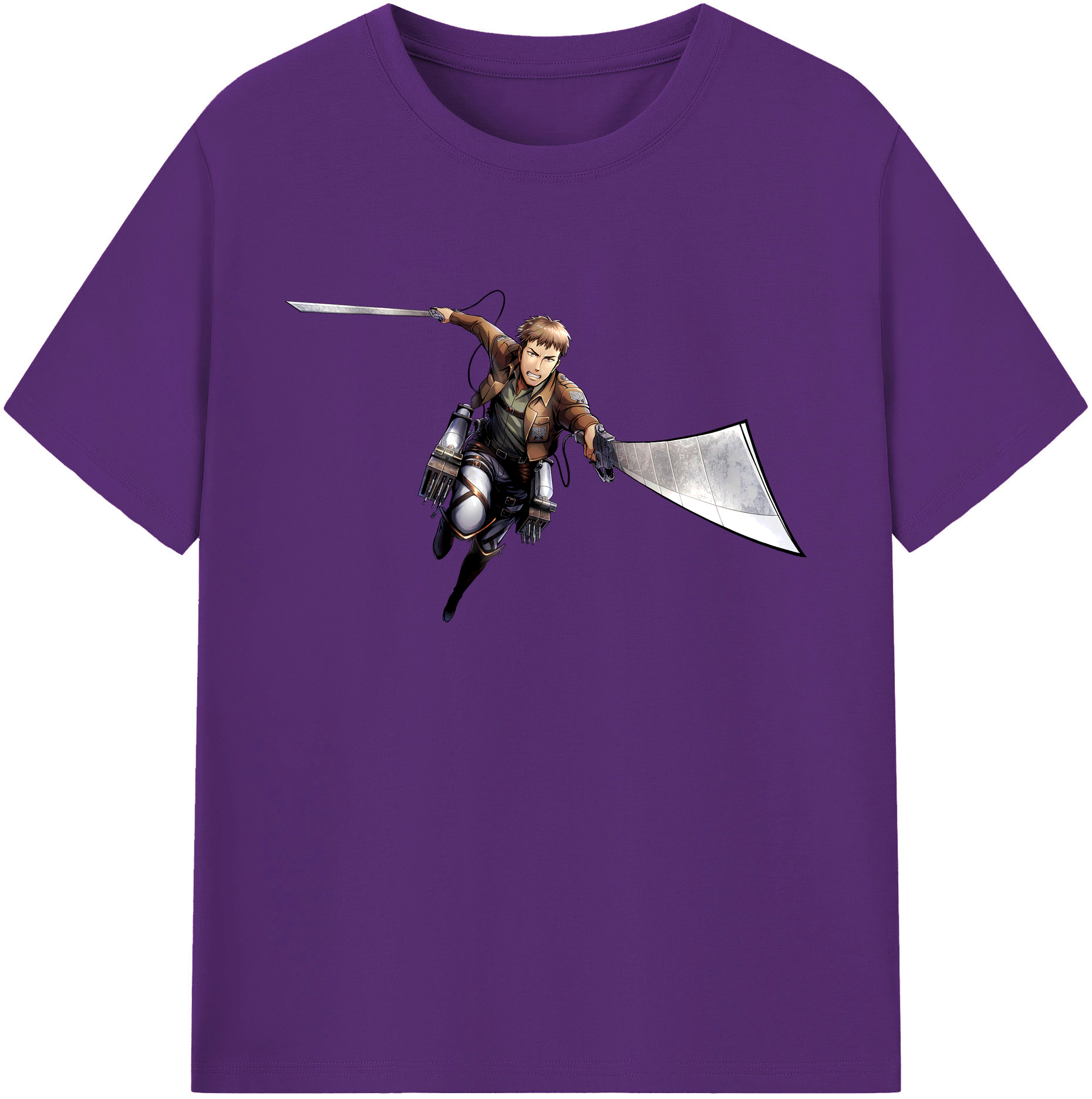 （画像用） 進撃の巨人 Attack on Titan 綿100％ メンズ半袖Tシャツ｜肌触りやわらか＆通気性
