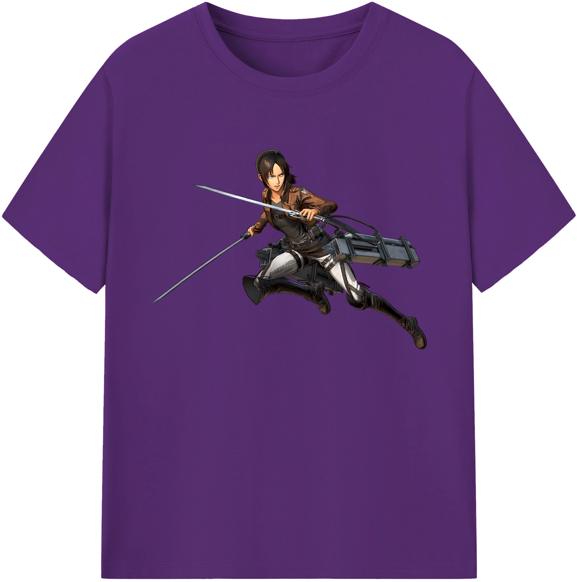 （画像用） 進撃の巨人 Attack on Titan 綿100％ メンズ半袖Tシャツ｜肌触りやわらか＆通気性