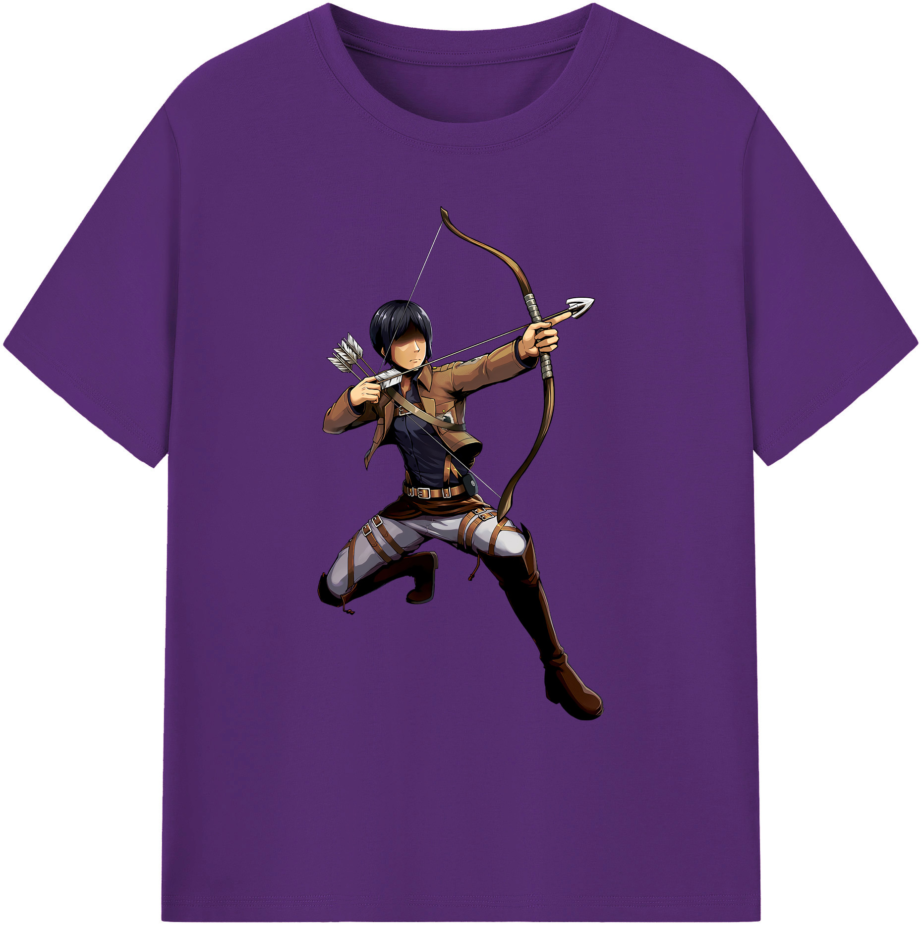 （画像用） 進撃の巨人 Attack on Titan 綿100％ メンズ半袖Tシャツ｜肌触りやわらか＆通気性