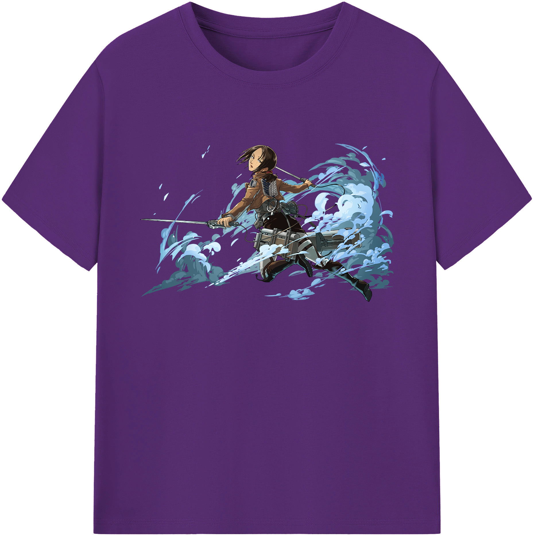 （画像用） 進撃の巨人 Attack on Titan 綿100％ メンズ半袖Tシャツ｜肌触りやわらか＆通気性