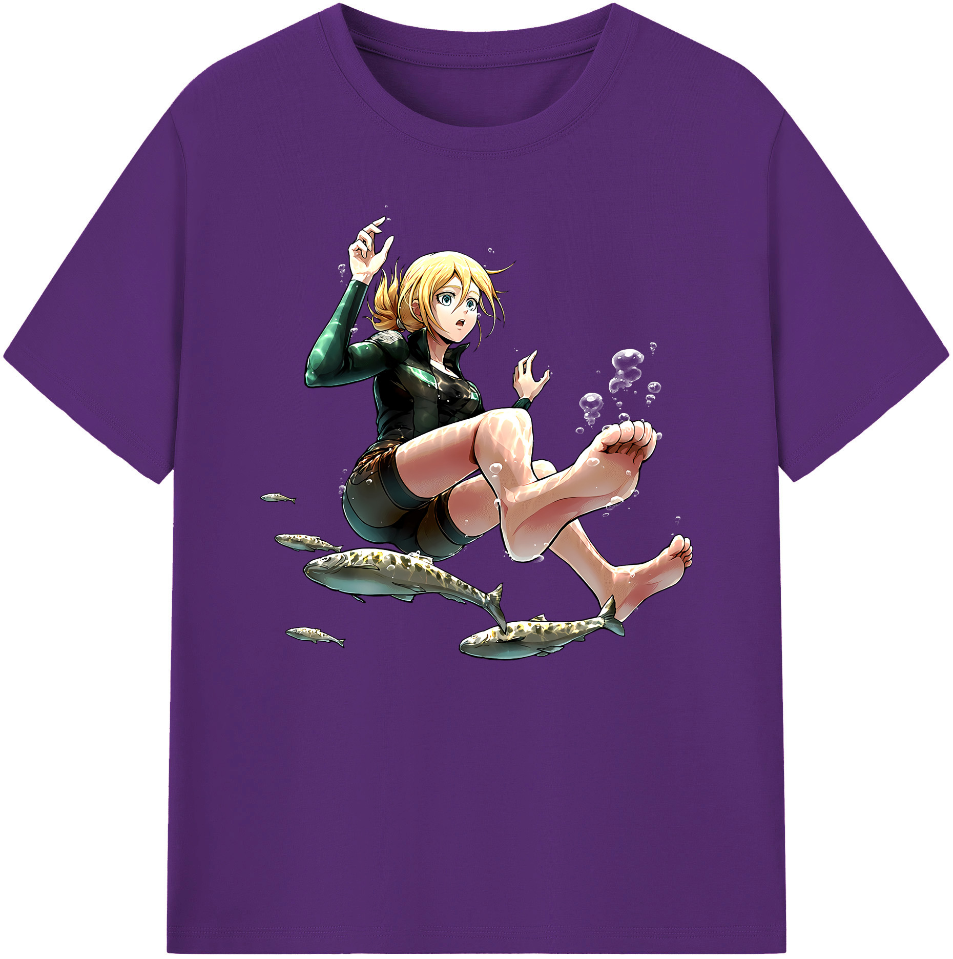 （画像用） 進撃の巨人 クリスタ·レンズ Attack on Titan Christa Lenz 綿100％ メンズ半袖Tシャツ｜肌触りやわらか＆通気性