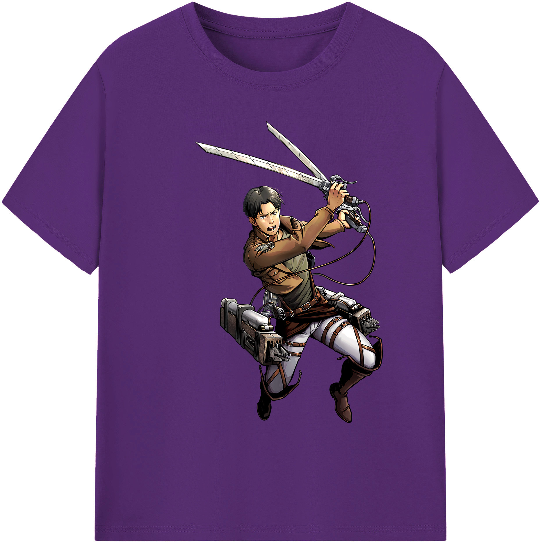 （画像用） 進撃の巨人 Attack on Titan 綿100％ メンズ半袖Tシャツ｜肌触りやわらか＆通気性