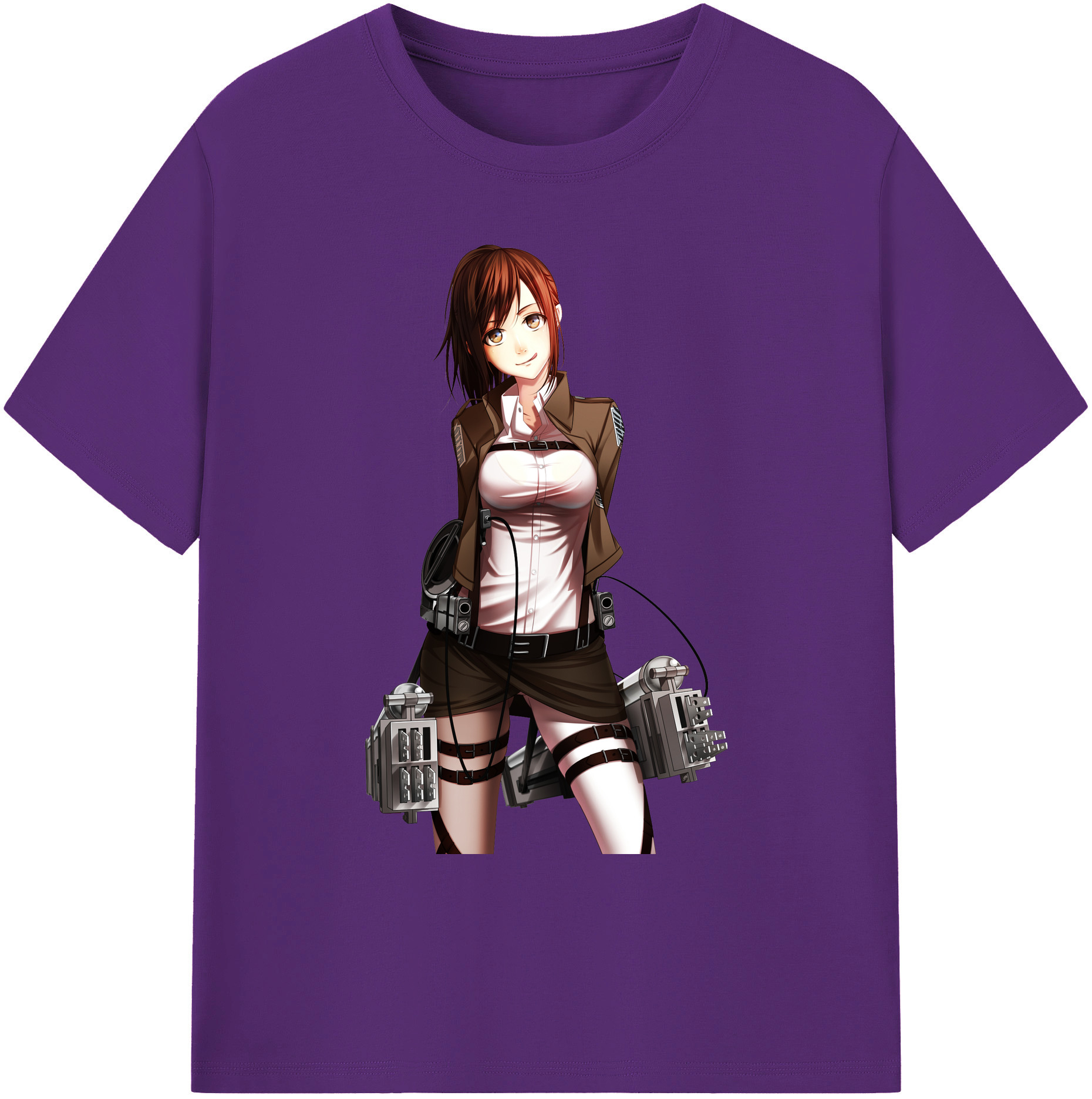 （画像用） 進撃の巨人 サシャ·ブラウス Attack on Titan Sasha Blaus 綿100％ メンズ半袖Tシャツ｜肌触りやわらか＆通気性