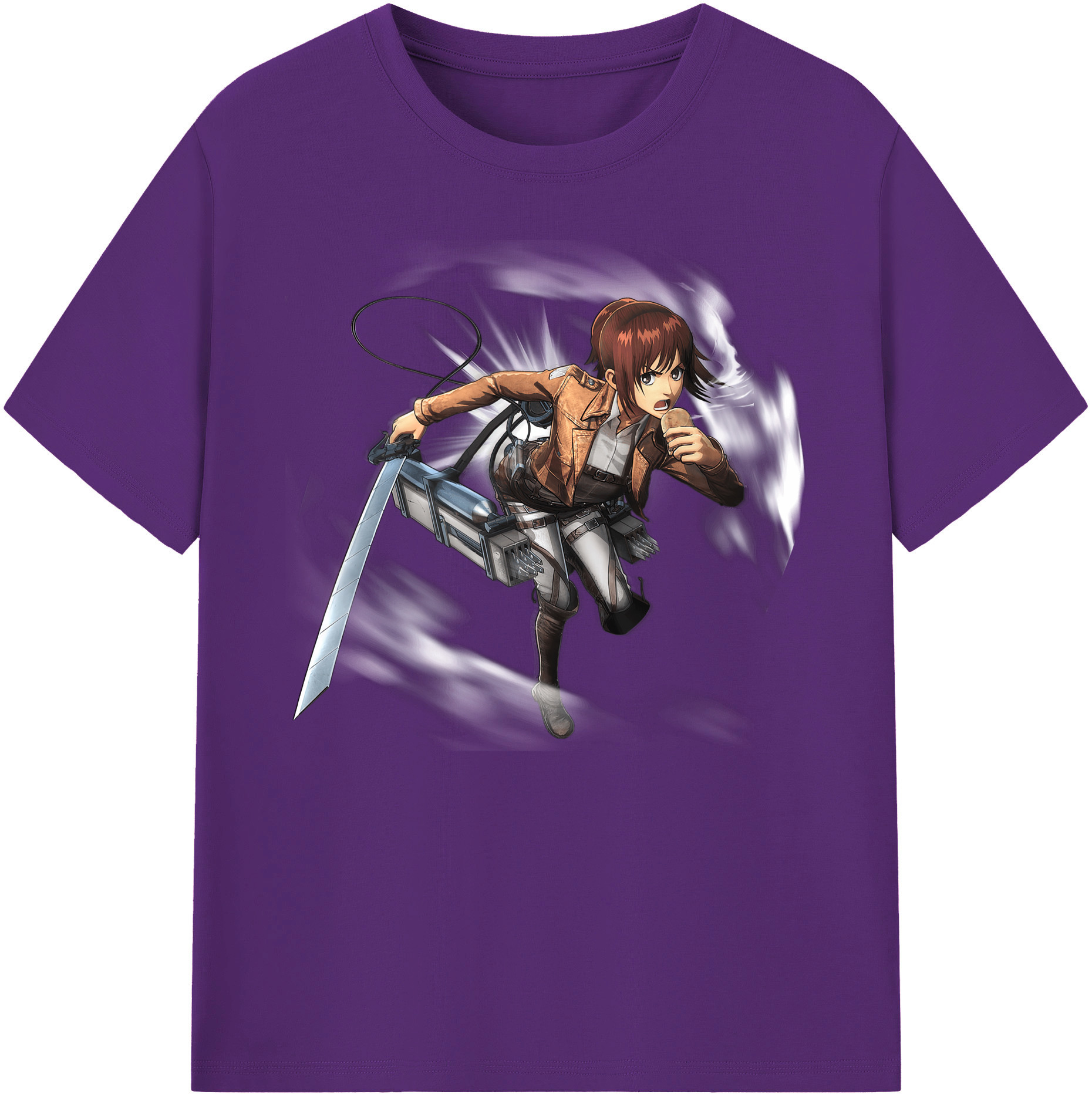 （画像用） 進撃の巨人 サシャ·ブラウス Attack on Titan Sasha Blaus 綿100％ メンズ半袖Tシャツ｜肌触りやわらか＆通気性