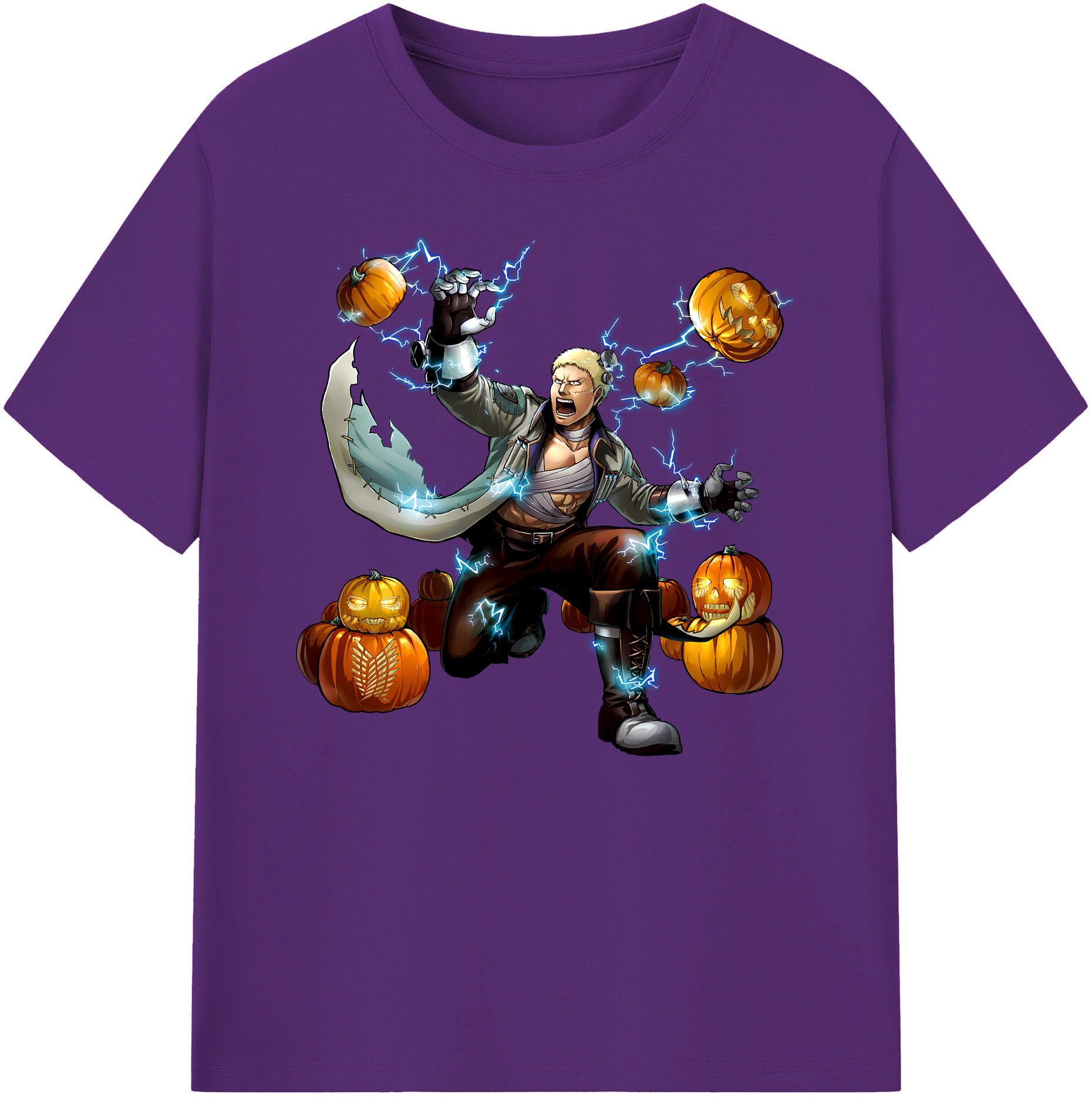 （画像用） 進撃の巨人 ライナー・ブラウン Attack on Titan Reiner Braun 綿100％ メンズ半袖Tシャツ｜肌触りやわらか＆通気性