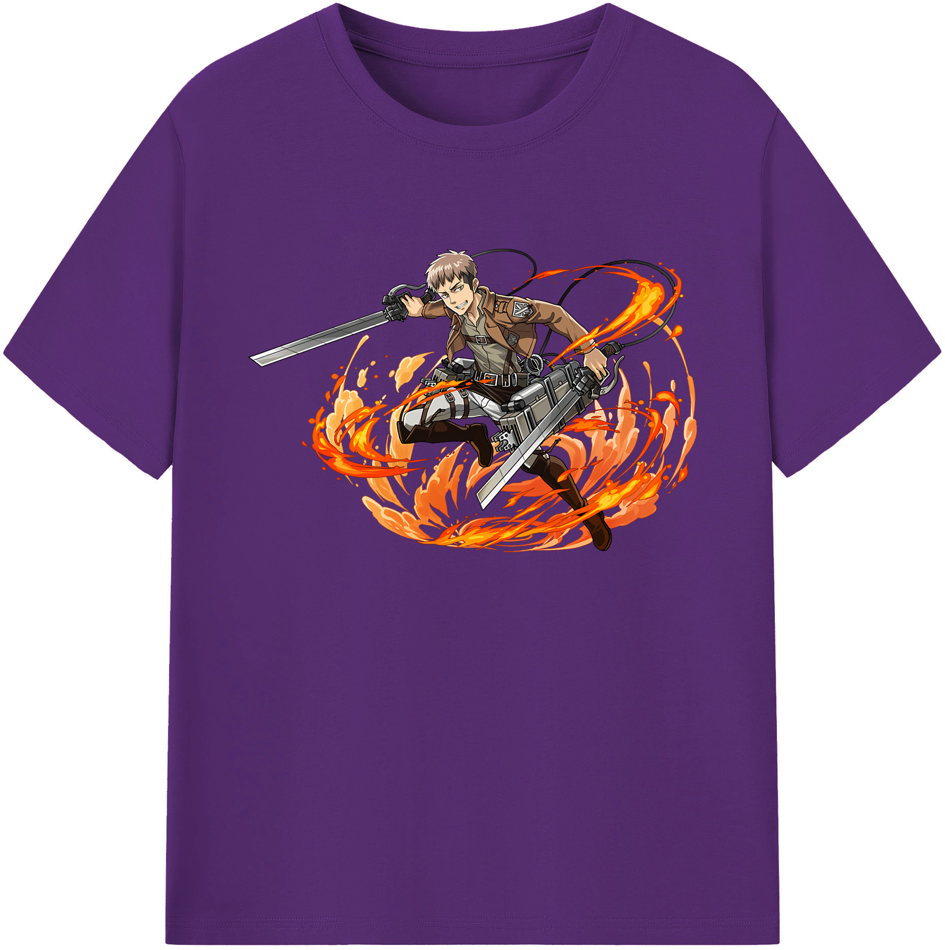 （画像用） 進撃の巨人 ジャン・キルシュタイン Attack on Titan Jean Kirstein 綿100％ メンズ半袖Tシャツ｜肌触りやわらか＆通気性