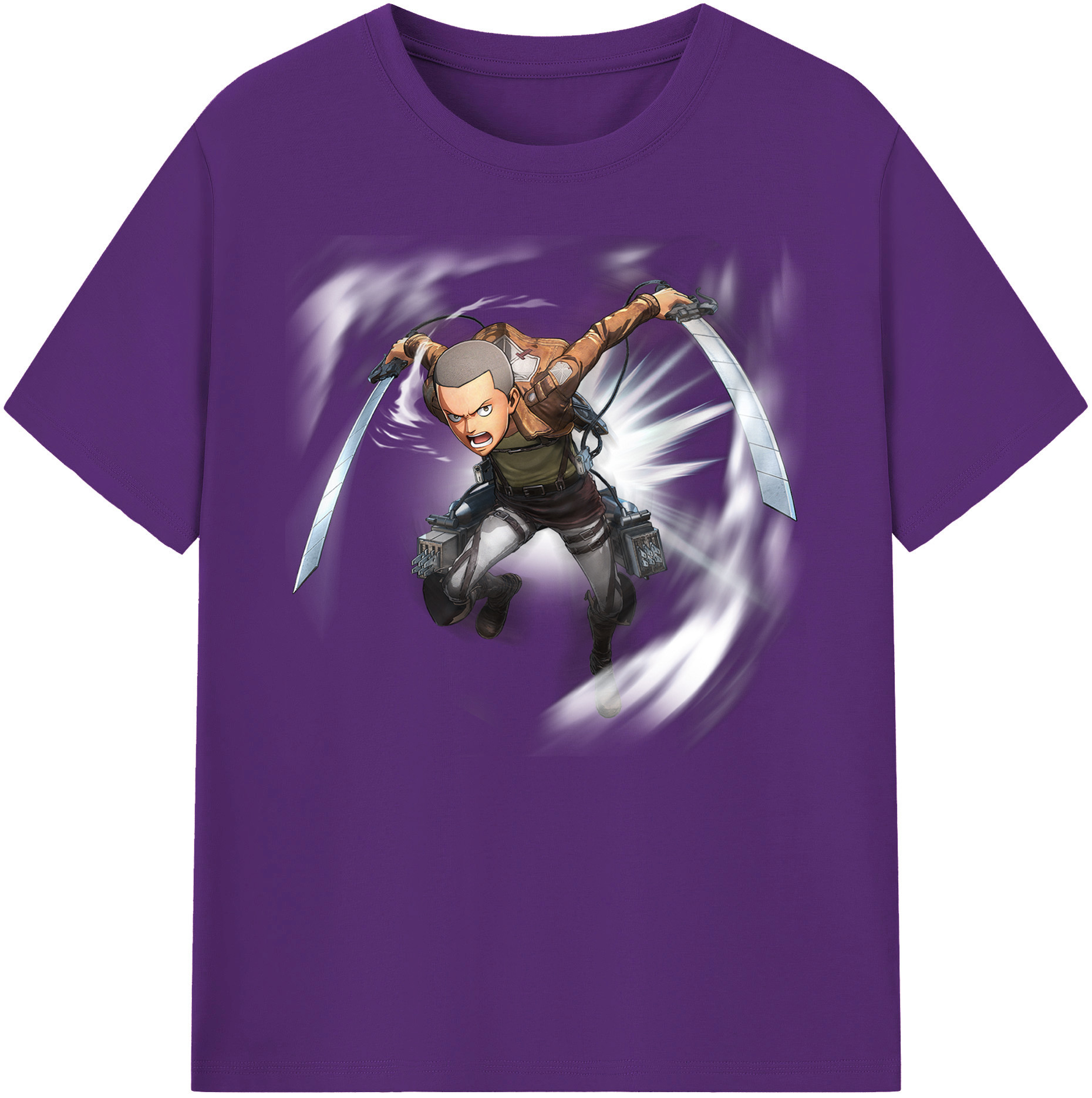 （画像用） 進撃の巨人 コニー·スプリンガー Attack on Titan Connie Springer 綿100％ メンズ半袖Tシャツ｜肌触りやわらか＆通気性