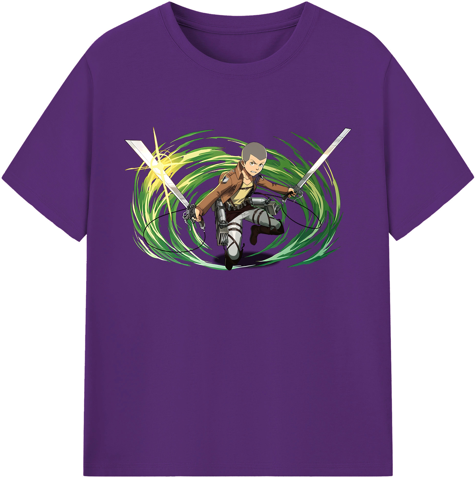 （画像用） 進撃の巨人 コニー·スプリンガー Attack on Titan Connie Springer 綿100％ メンズ半袖Tシャツ｜肌触りやわらか＆通気性