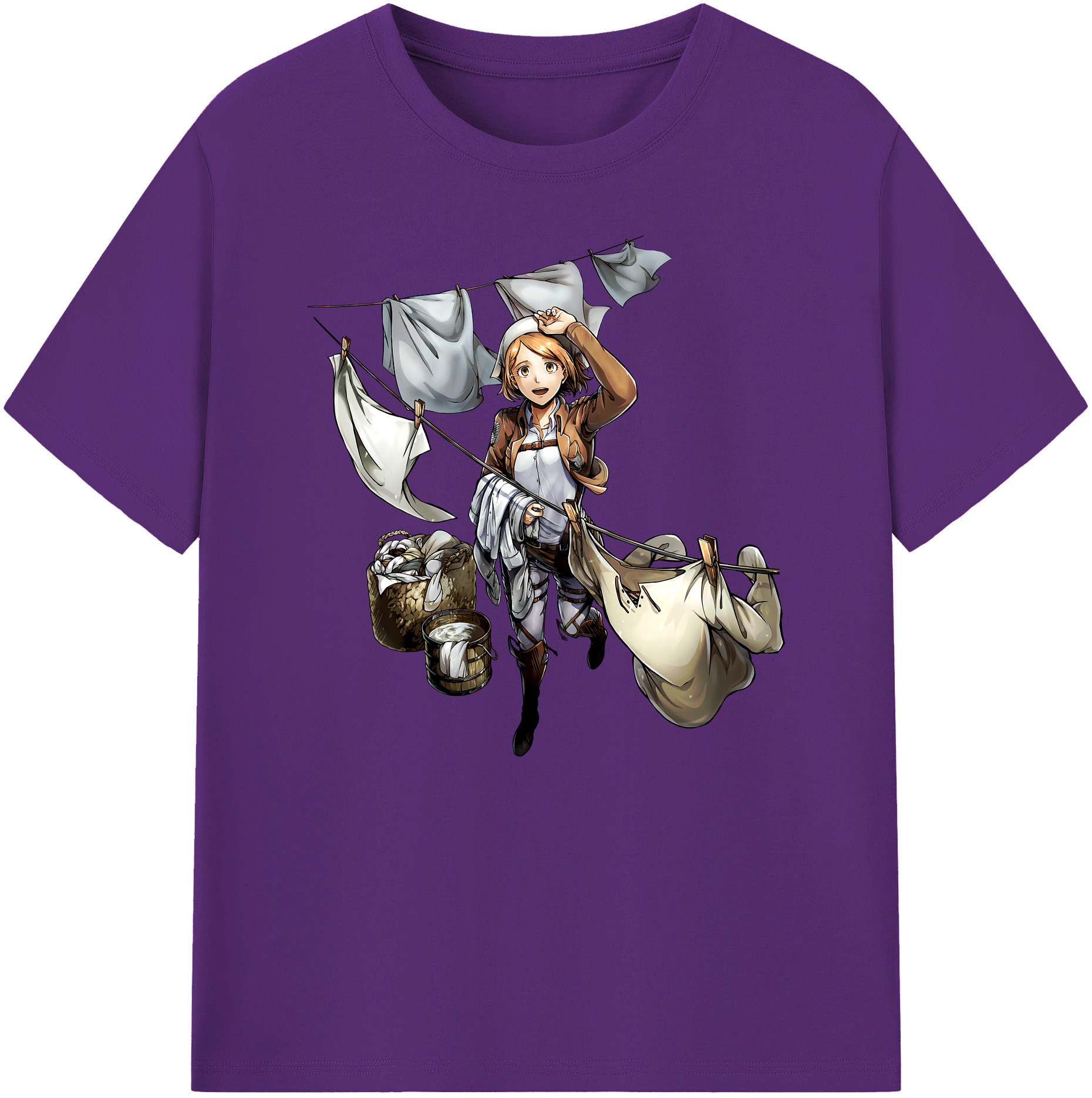 （画像用） 進撃の巨人 ペトラ·ラル Attack on Titan Petra Rall 綿100％ メンズ半袖Tシャツ｜肌触りやわらか＆通気性