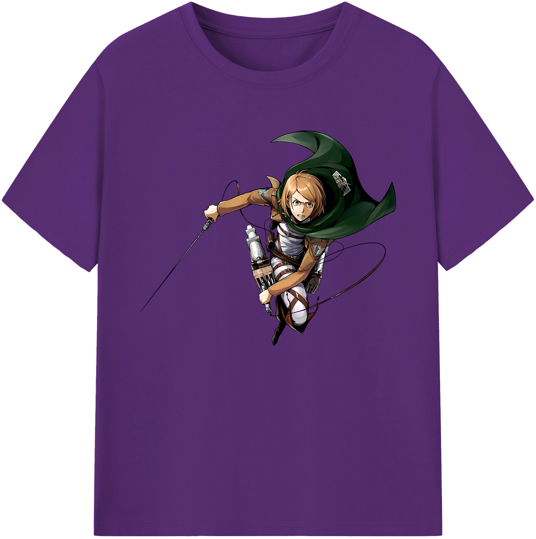 （画像用） 進撃の巨人 ペトラ·ラル Attack on Titan Petra Rall 綿100％ メンズ半袖Tシャツ｜肌触りやわらか＆通気性