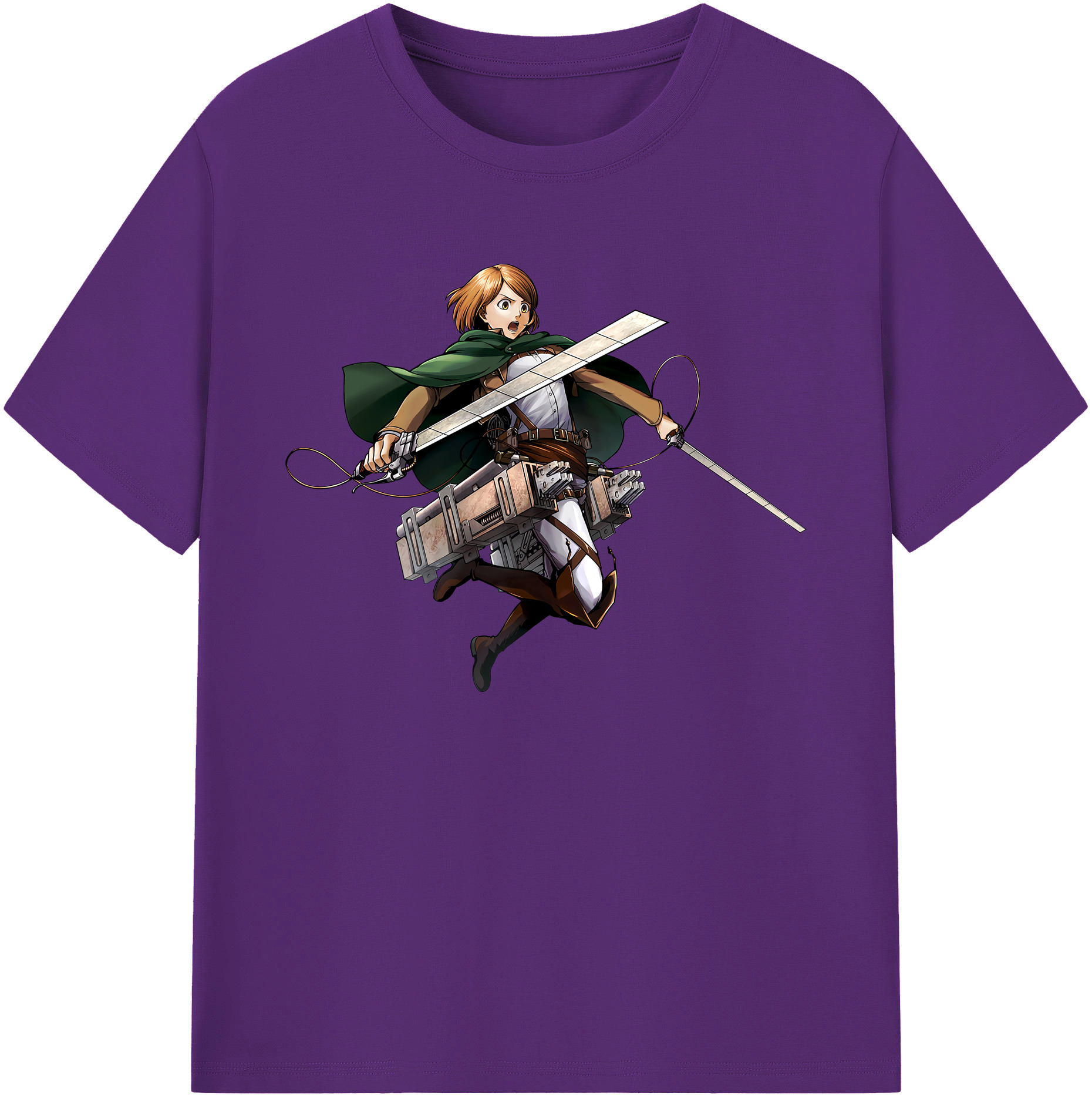 （画像用） 進撃の巨人 ペトラ·ラル Attack on Titan Petra Rall 綿100％ メンズ半袖Tシャツ｜肌触りやわらか＆通気性
