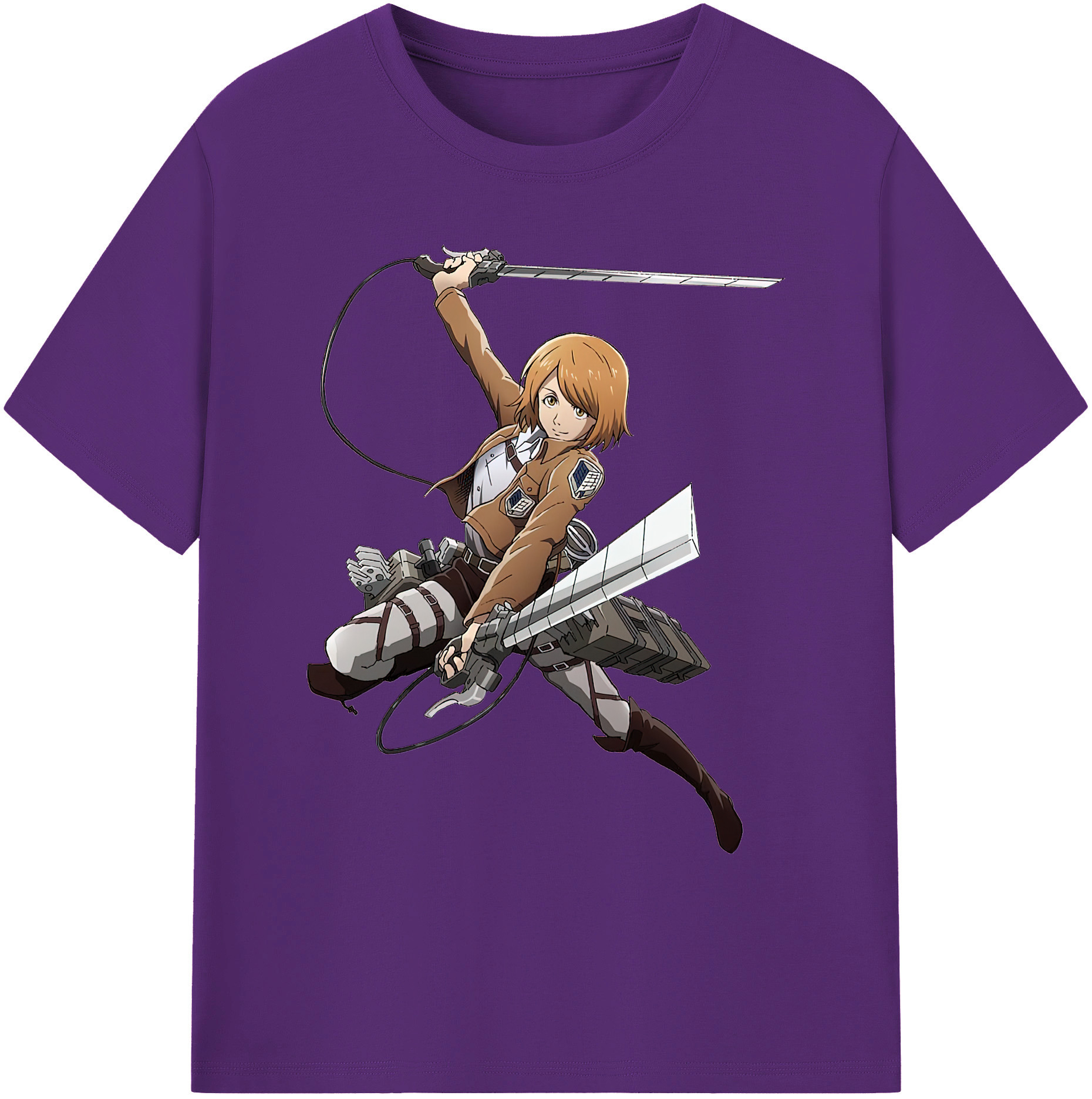 （画像用） 進撃の巨人 ペトラ·ラル Attack on Titan Petra Rall 綿100％ メンズ半袖Tシャツ｜肌触りやわらか＆通気性